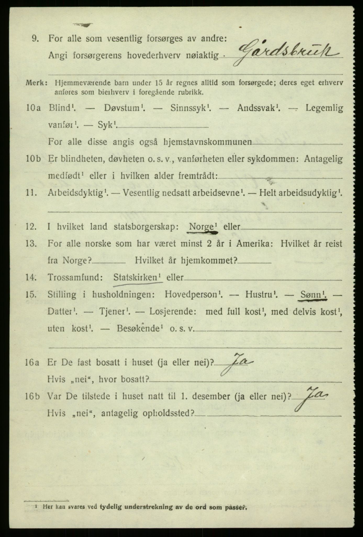 SAB, Folketelling 1920 for 1252 Modalen herred, 1920, s. 1129