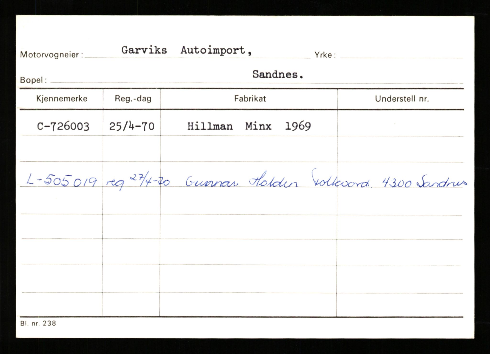 Stavanger trafikkstasjon, AV/SAST-A-101942/0/G/L0012: Registreringsnummer: 363571 - 800000, 1930-1971, s. 2788