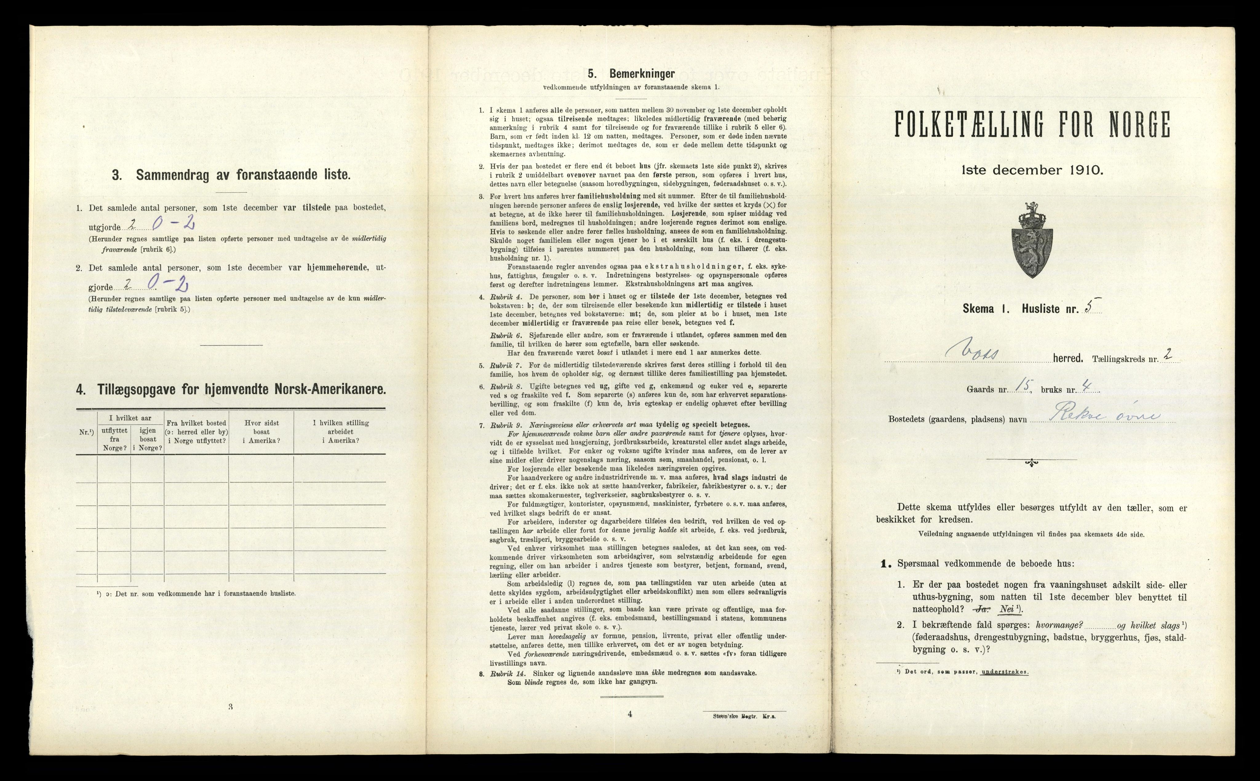 RA, Folketelling 1910 for 1235 Voss herred, 1910, s. 182