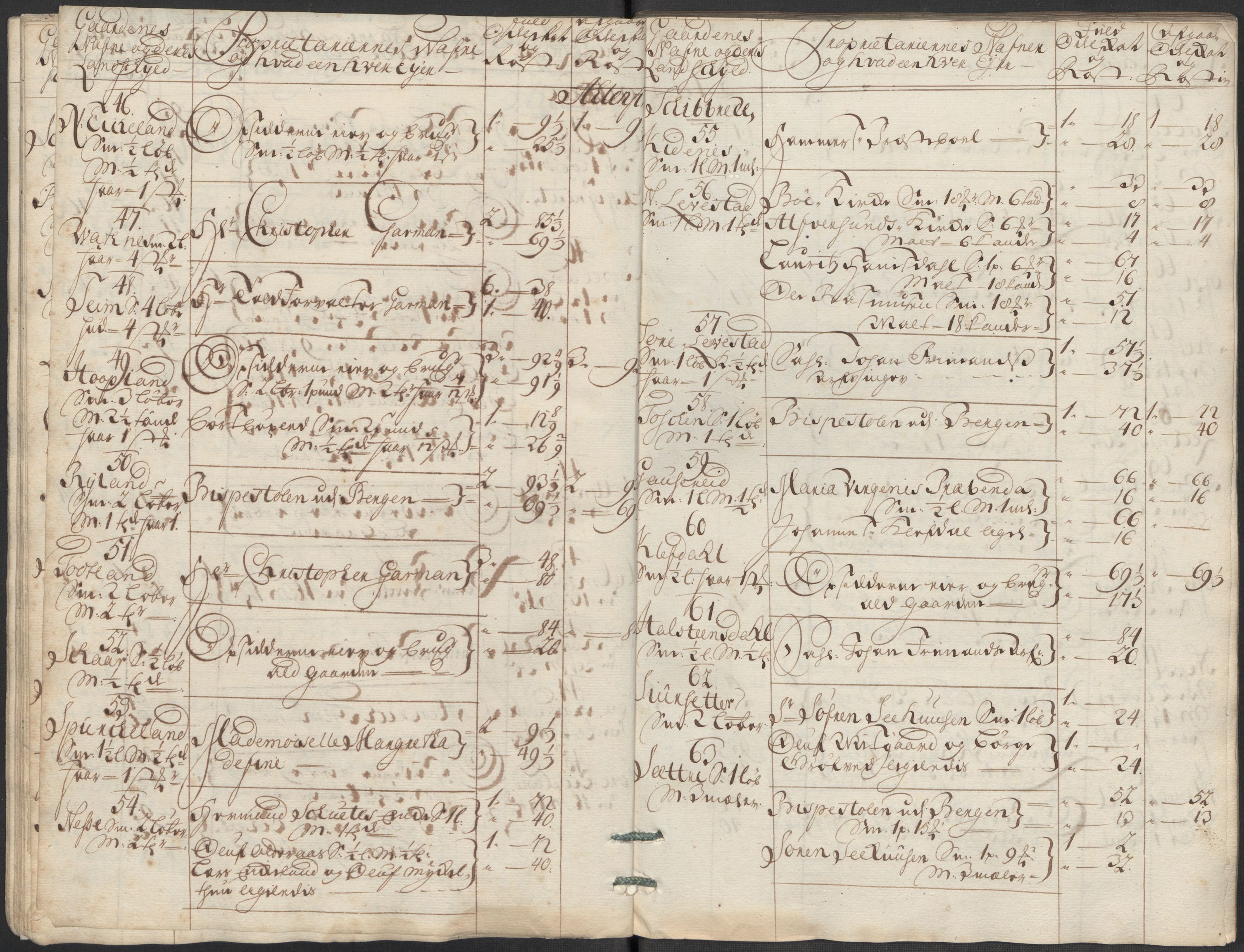 Rentekammeret inntil 1814, Reviderte regnskaper, Fogderegnskap, AV/RA-EA-4092/R51/L3197: Fogderegnskap Nordhordland og Voss, 1714, s. 67