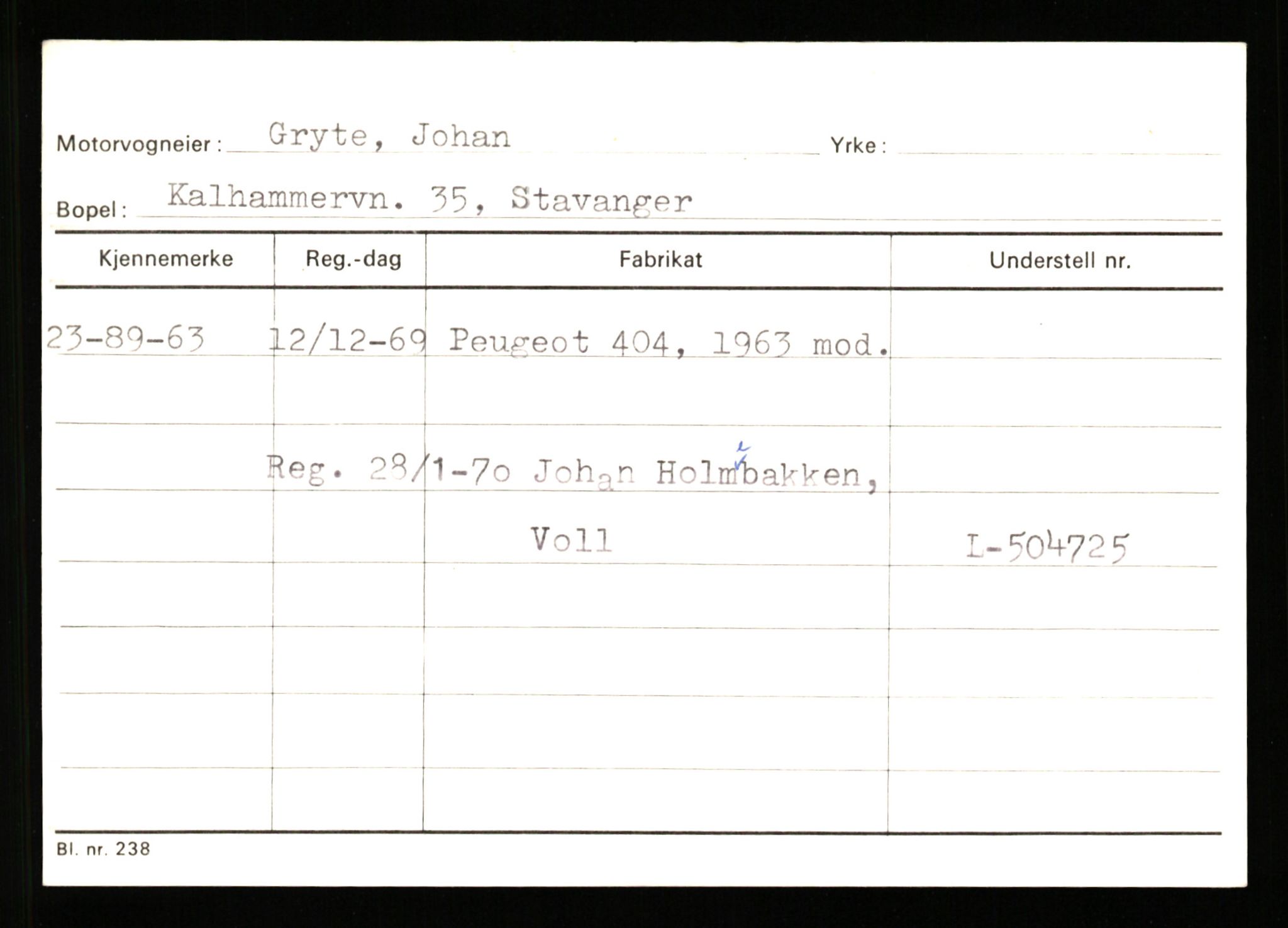 Stavanger trafikkstasjon, AV/SAST-A-101942/0/G/L0010: Registreringsnummer: 130000 - 239953, 1930-1971, s. 3141