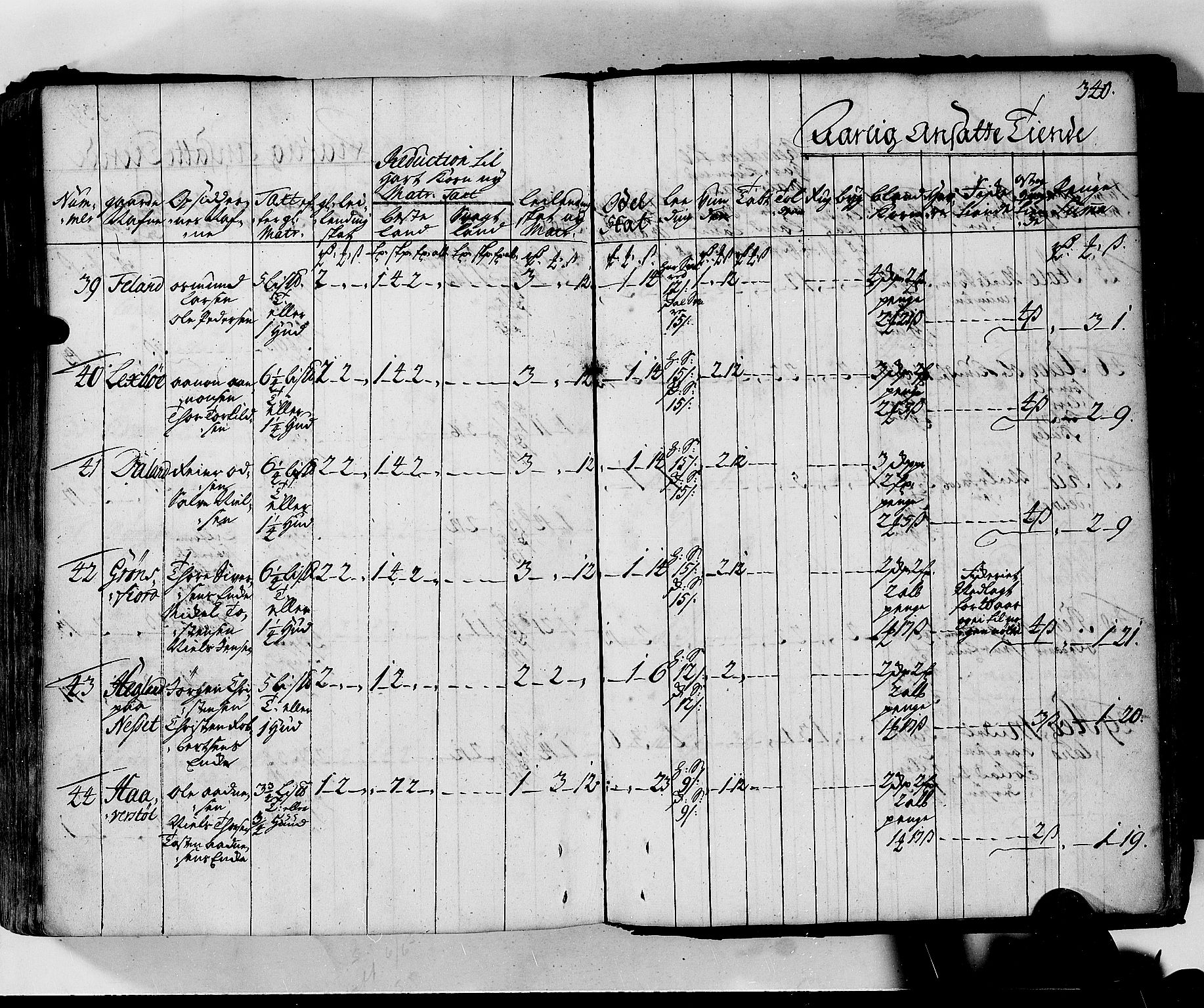 Rentekammeret inntil 1814, Realistisk ordnet avdeling, AV/RA-EA-4070/N/Nb/Nbf/L0130: Lista matrikkelprotokoll, 1723, s. 340