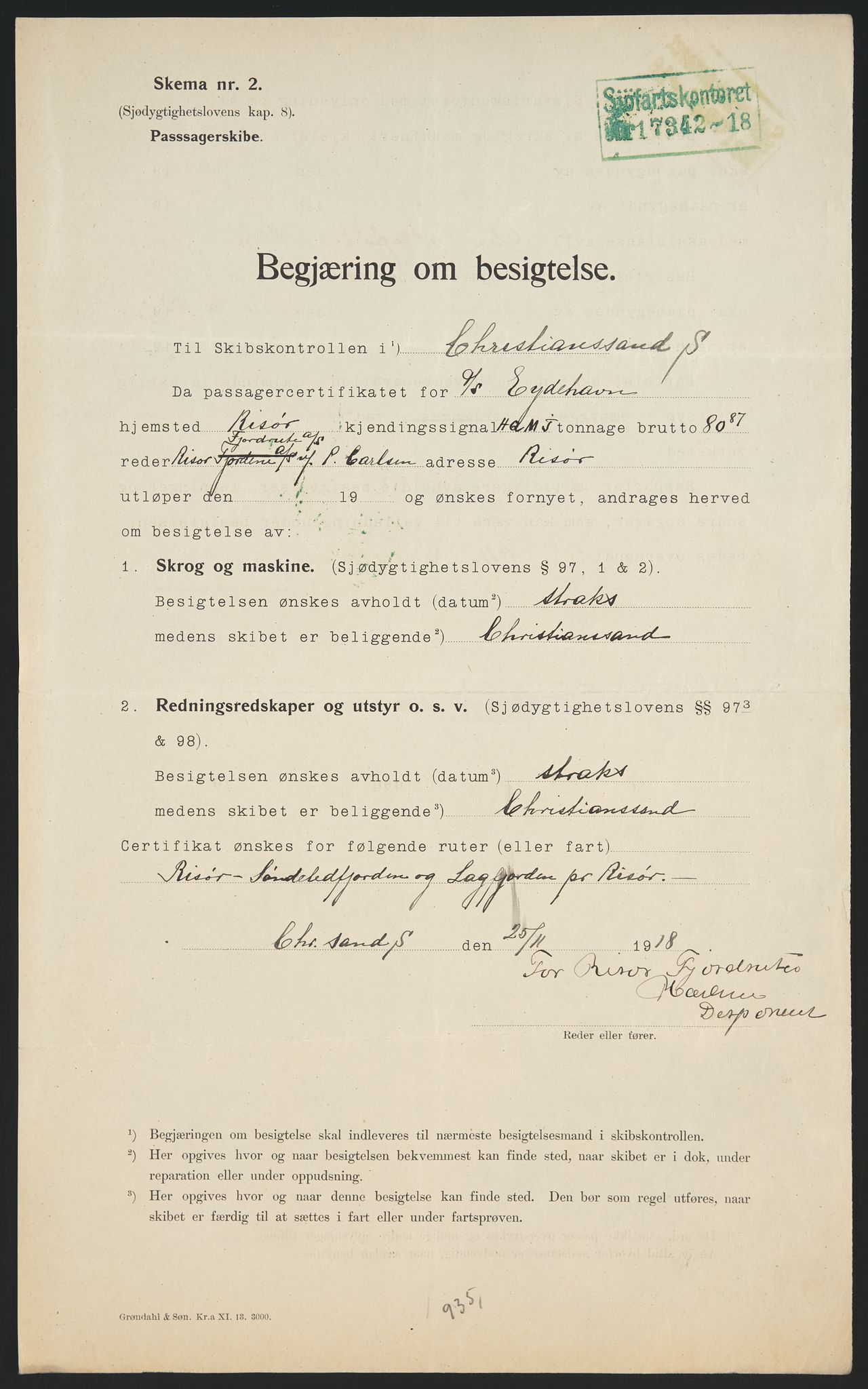 Sjøfartsdirektoratet med forløpere, skipsmapper slettede skip, RA/S-4998/F/Fa/L0228: --, 1860-1927, s. 537