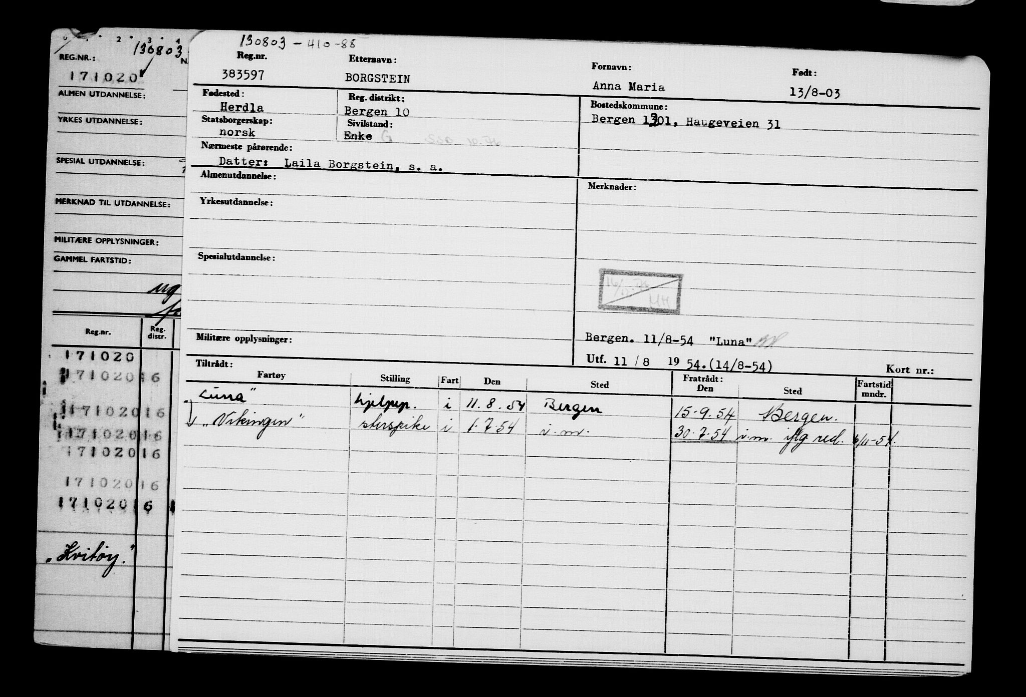 Direktoratet for sjømenn, AV/RA-S-3545/G/Gb/L0050: Hovedkort, 1903, s. 135