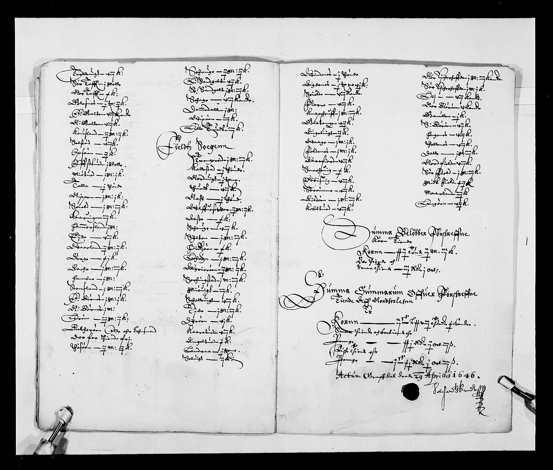 Stattholderembetet 1572-1771, AV/RA-EA-2870/Ek/L0026/0002: Jordebøker 1633-1658: / Tiendelister fra Bergenhus len, 1642-1647, s. 20