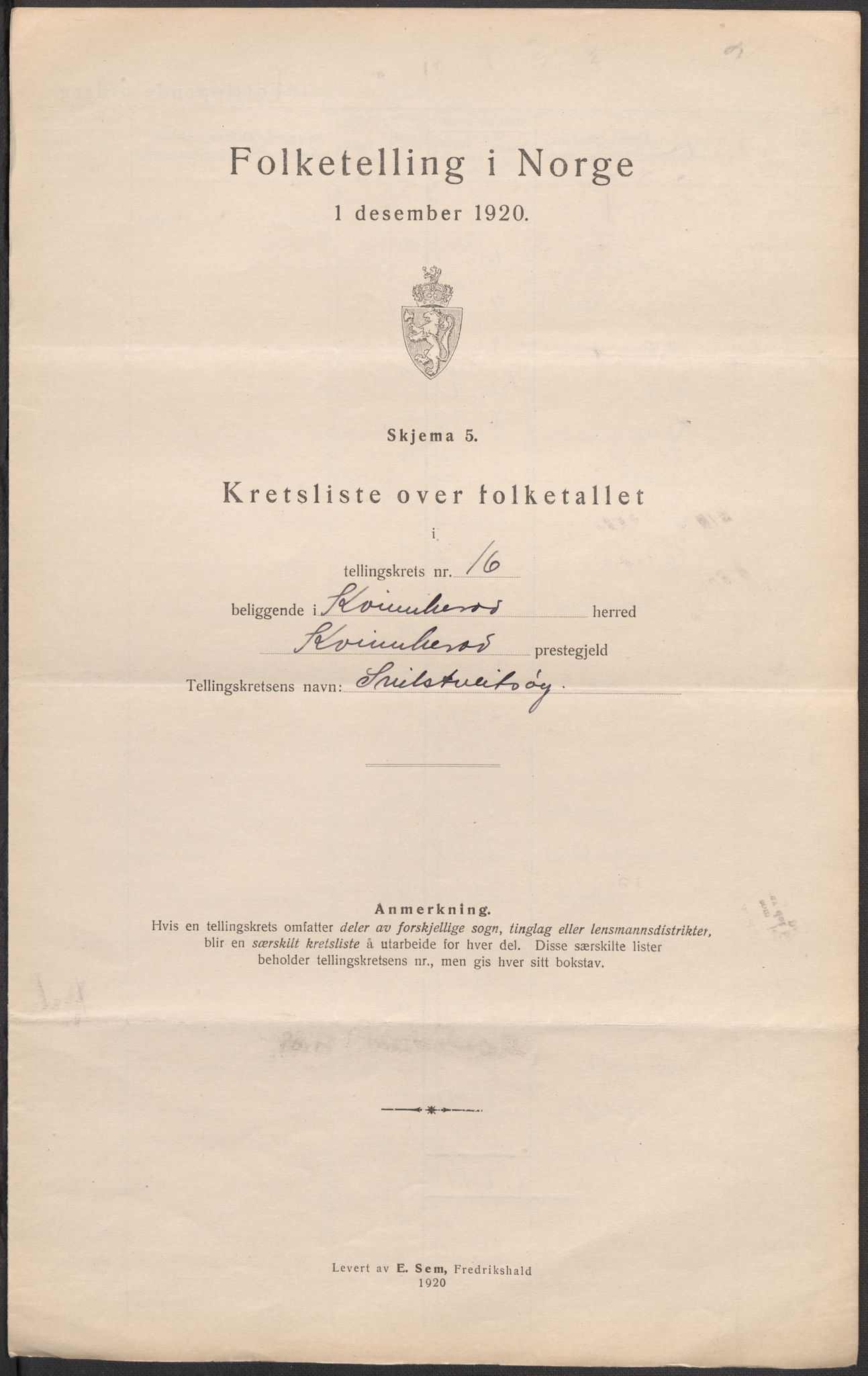 SAB, Folketelling 1920 for 1224 Kvinnherad herred, 1920, s. 52