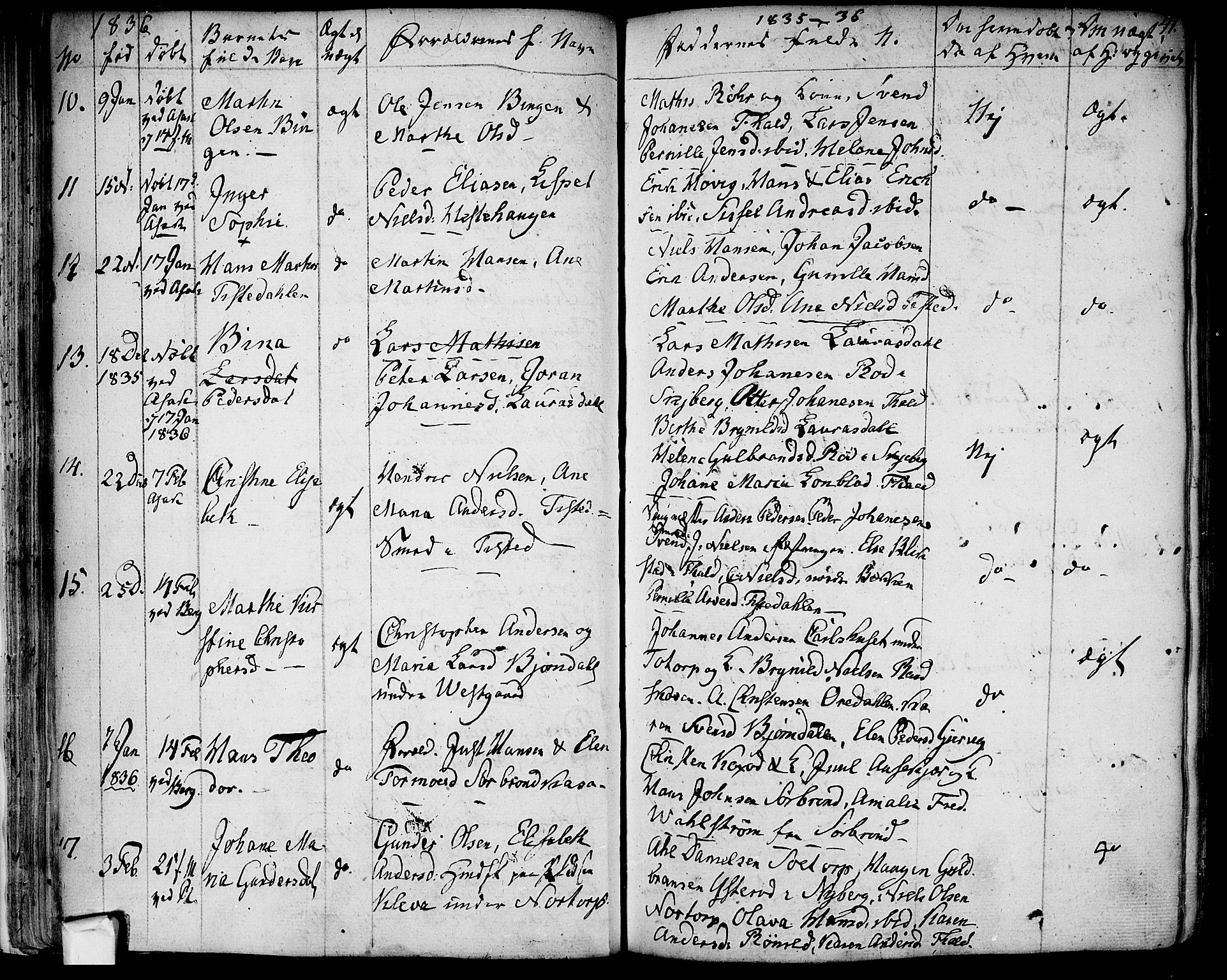 Berg prestekontor Kirkebøker, AV/SAO-A-10902/F/Fa/L0003: Ministerialbok nr. I 3, 1832-1842, s. 41