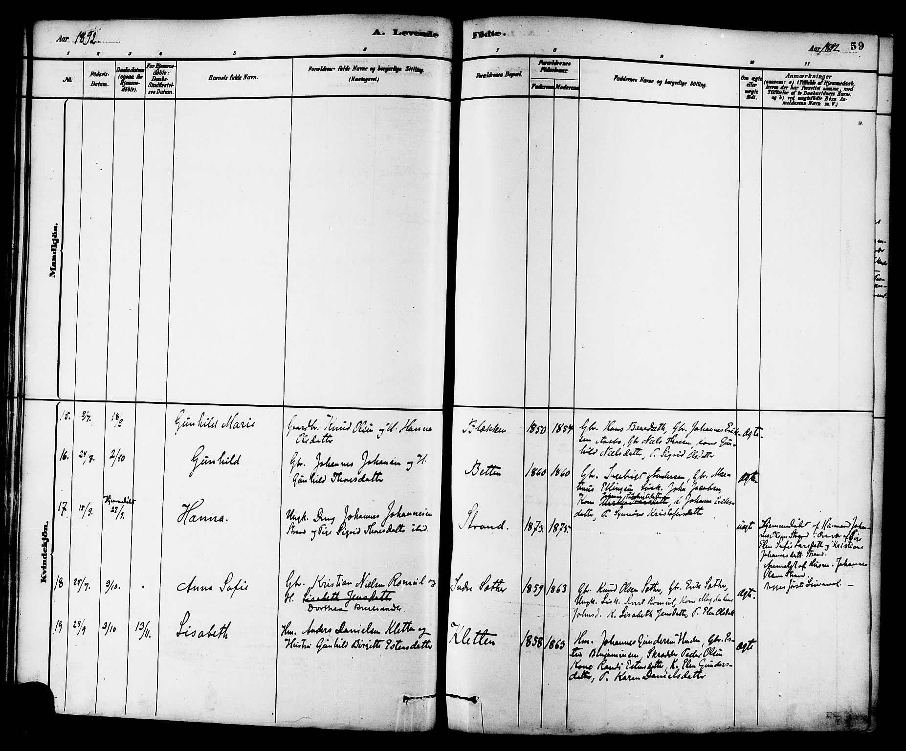 Ministerialprotokoller, klokkerbøker og fødselsregistre - Møre og Romsdal, SAT/A-1454/576/L0885: Ministerialbok nr. 576A03, 1880-1898, s. 59