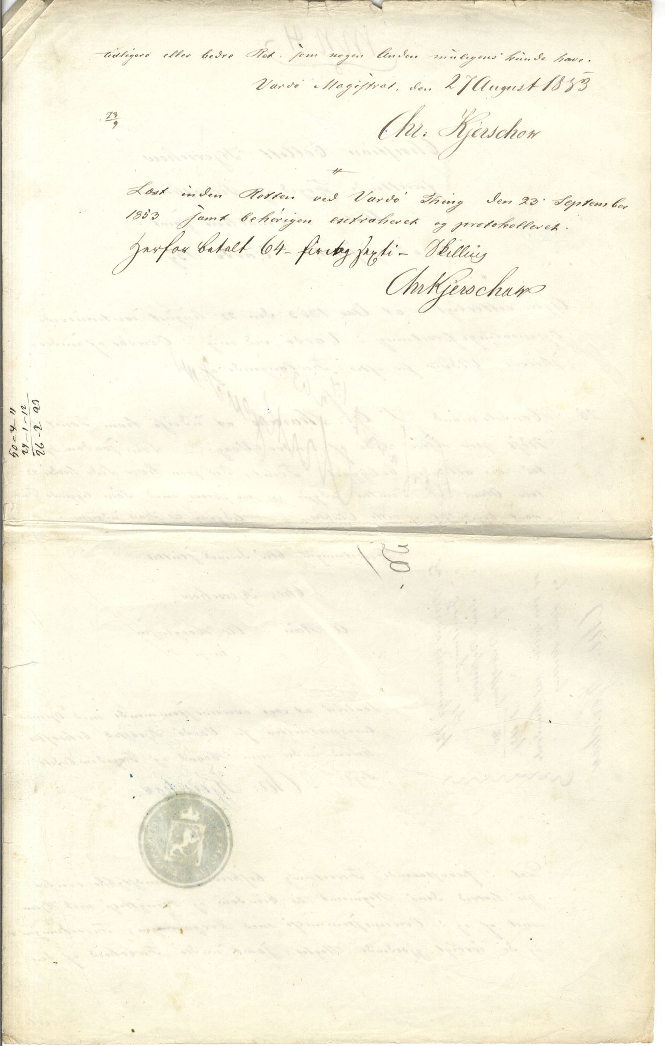 Brodtkorb handel A/S, VAMU/A-0001/Q/Qb/L0001: Skjøter og grunnbrev i Vardø by, 1822-1943, s. 106