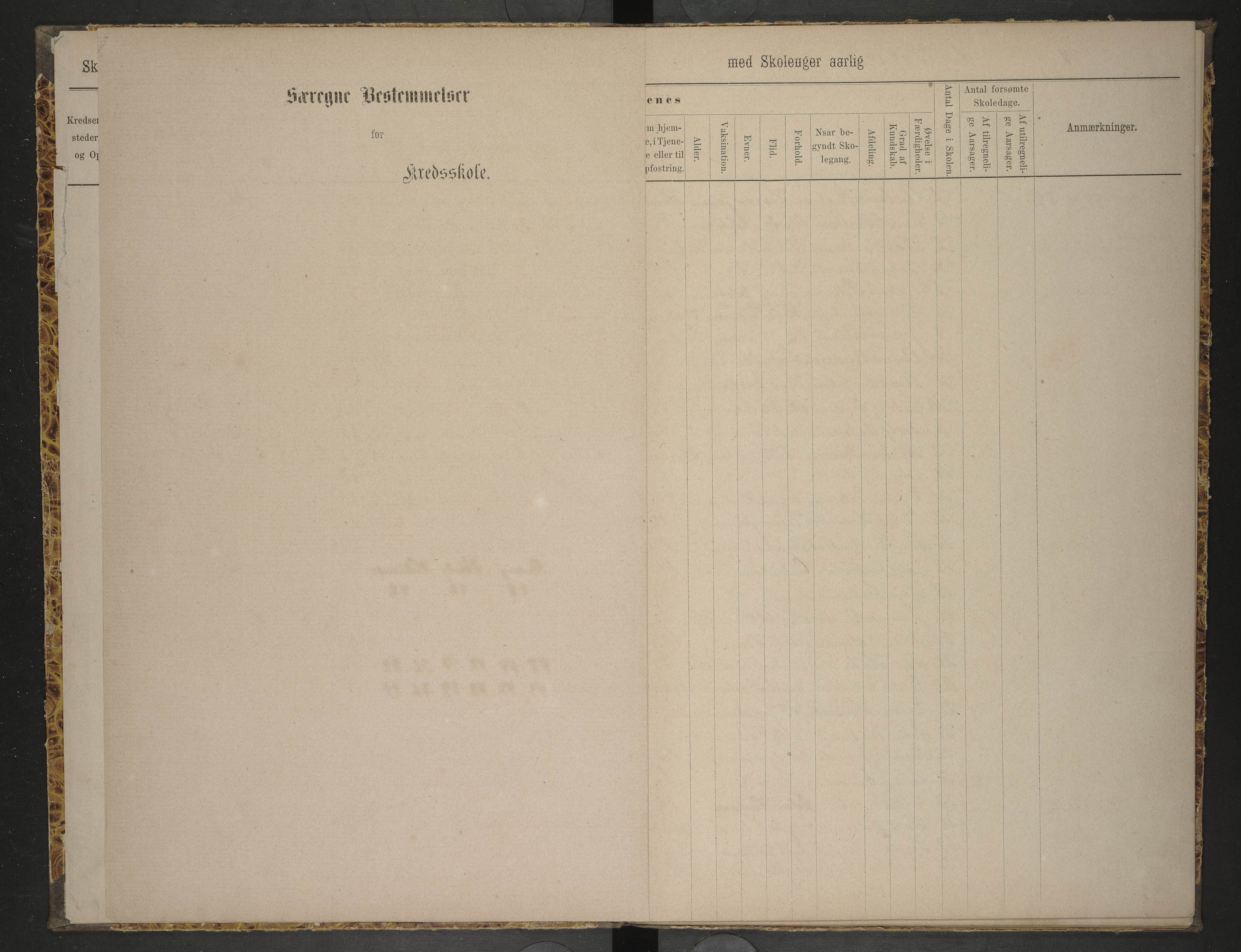 Hadsel kommune. Ymse skolekretser , AIN/K-18660.510.57/F/Fc/L0004: Oversiktsprotokoll for Ytre Langøy: Breivik, Varvik, Kalsnes, Holmsnes, , 1878-1884