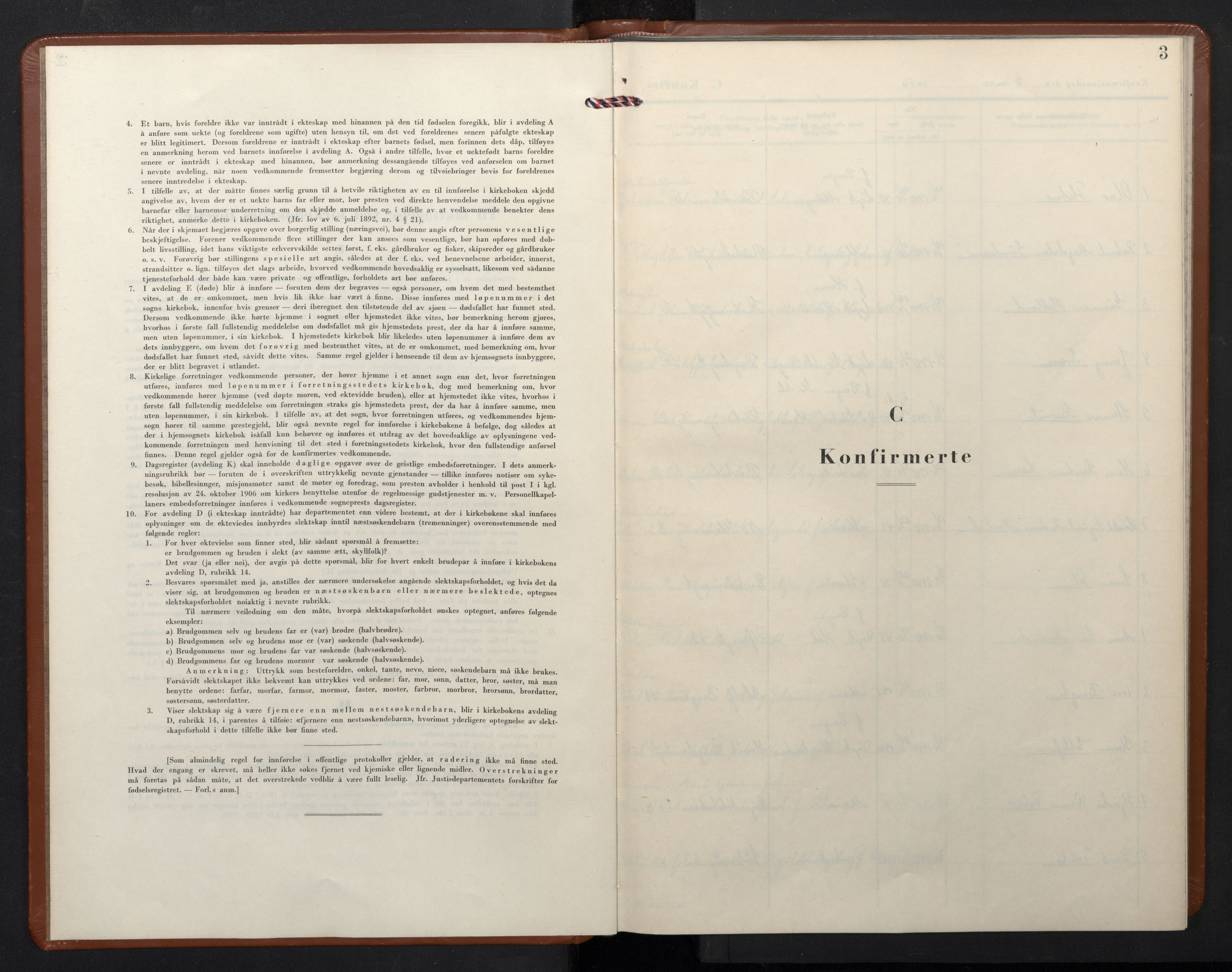 Mariakirken Sokneprestembete, SAB/A-76901/H/Hab/L0012: Klokkerbok nr. A 12, 1956-1971, s. 2b-3a