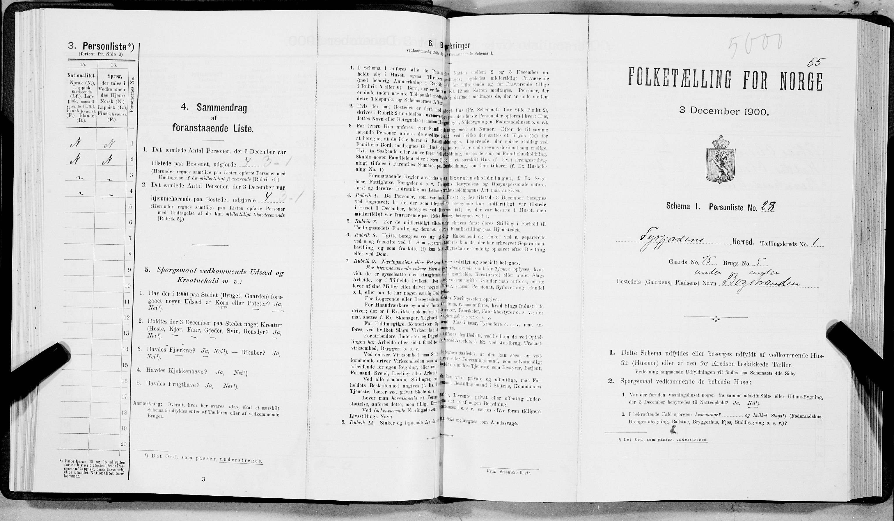 SAT, Folketelling 1900 for 1850 Tysfjord herred, 1900, s. 68