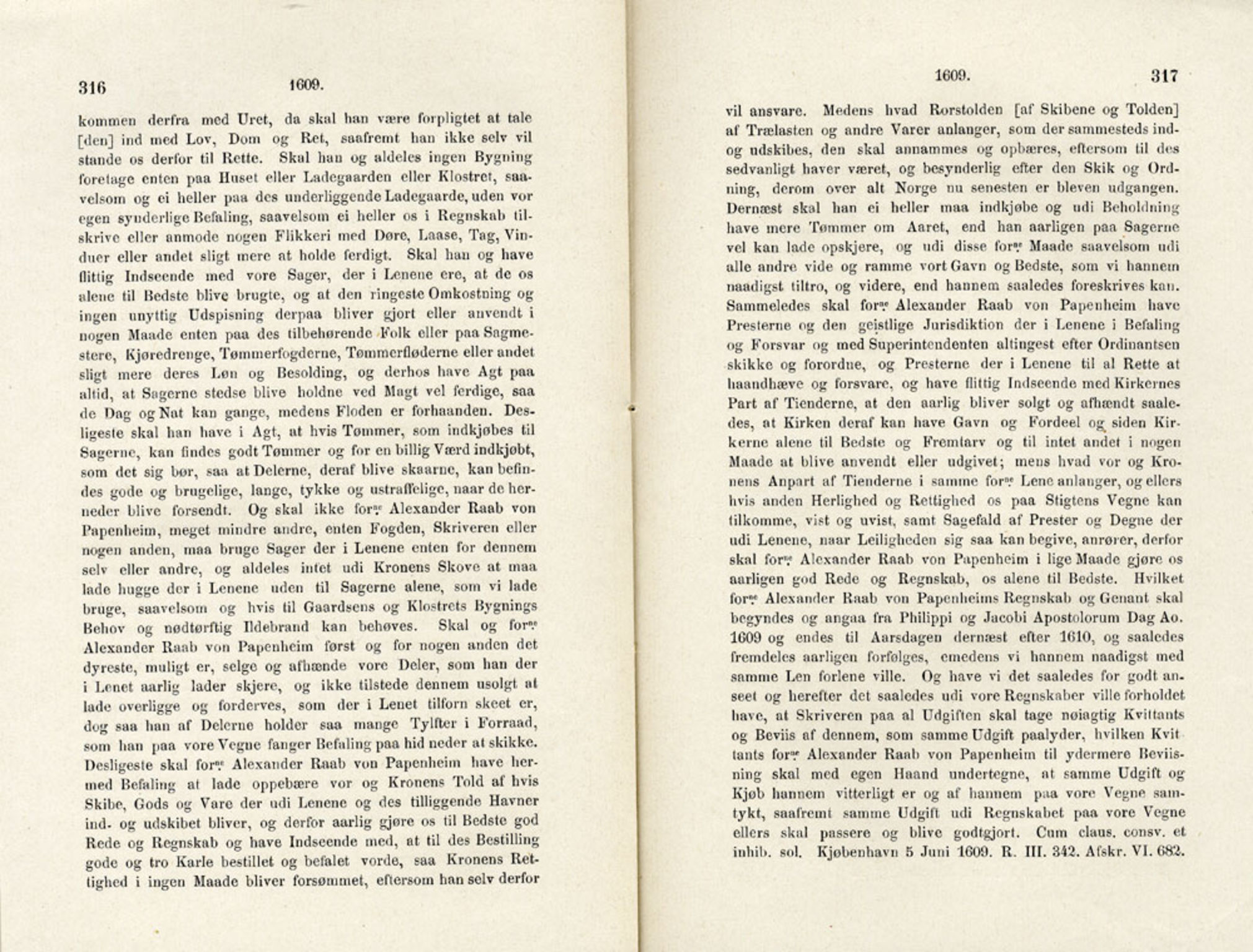 Publikasjoner utgitt av Det Norske Historiske Kildeskriftfond, PUBL/-/-/-: Norske Rigs-Registranter, bind 4, 1603-1618, s. 316-317