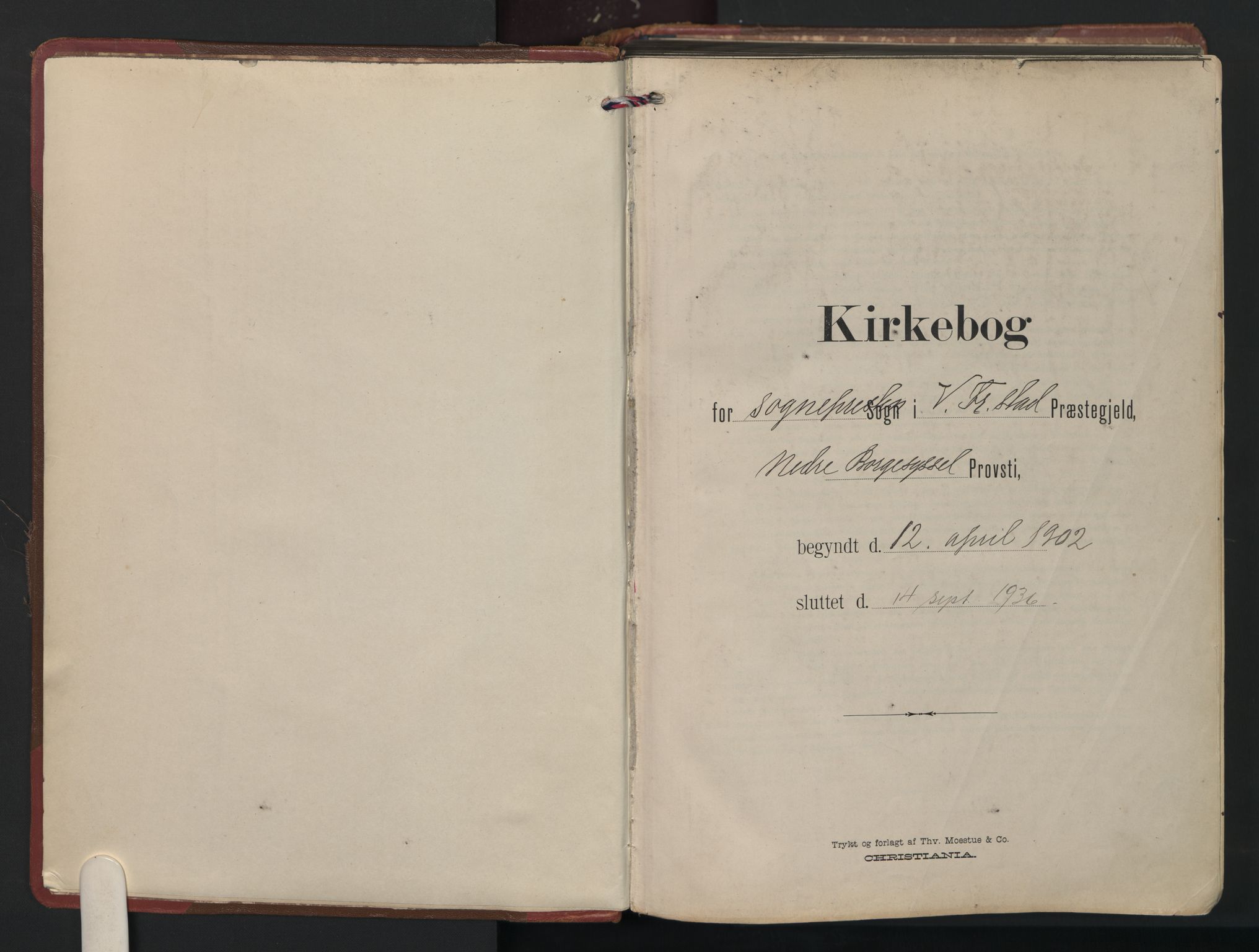 Fredrikstad domkirkes prestekontor Kirkebøker, SAO/A-10906/F/Fa/L0008: Ministerialbok nr. I 8, 1902-1936