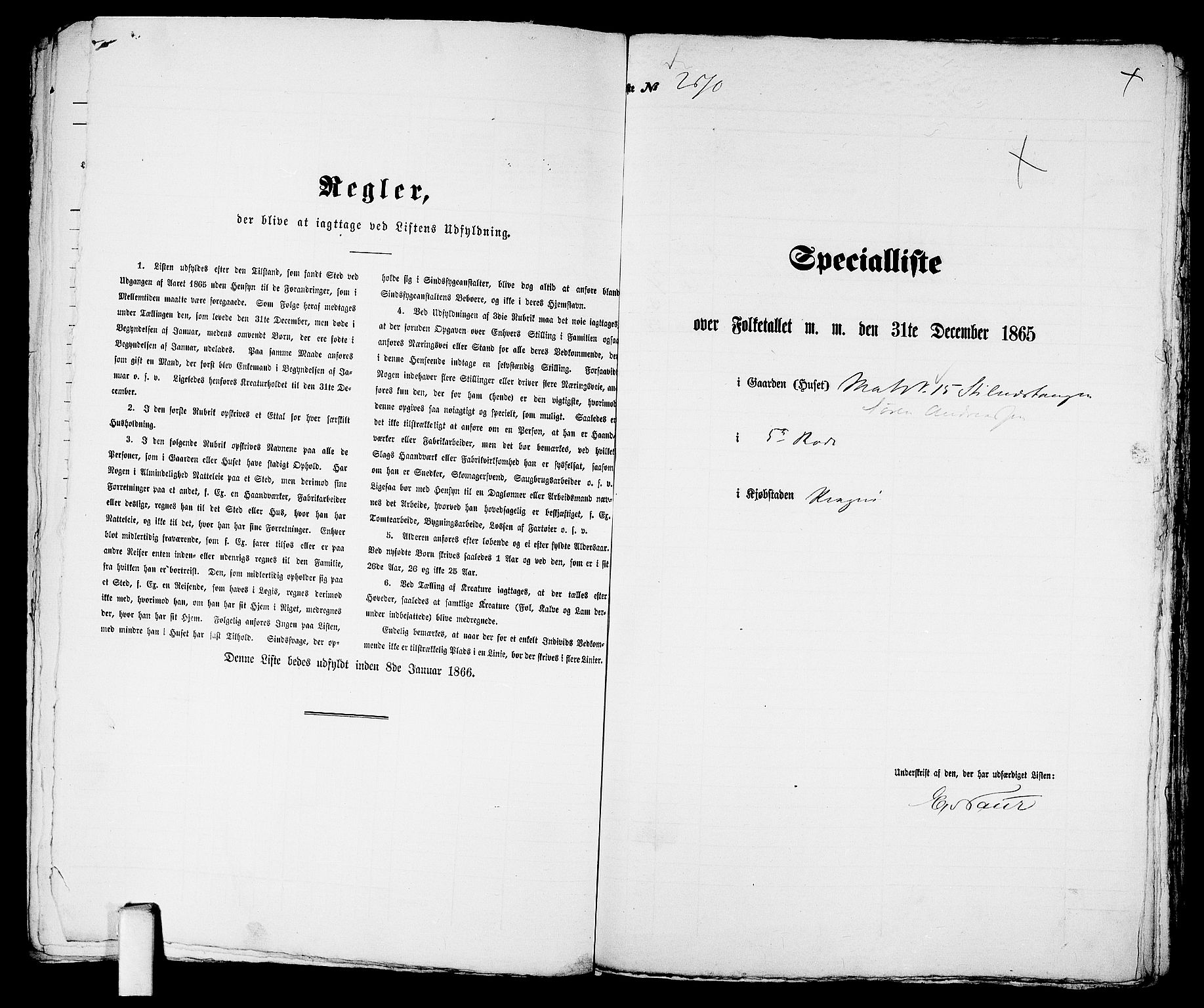 RA, Folketelling 1865 for 0801B Kragerø prestegjeld, Kragerø kjøpstad, 1865, s. 550