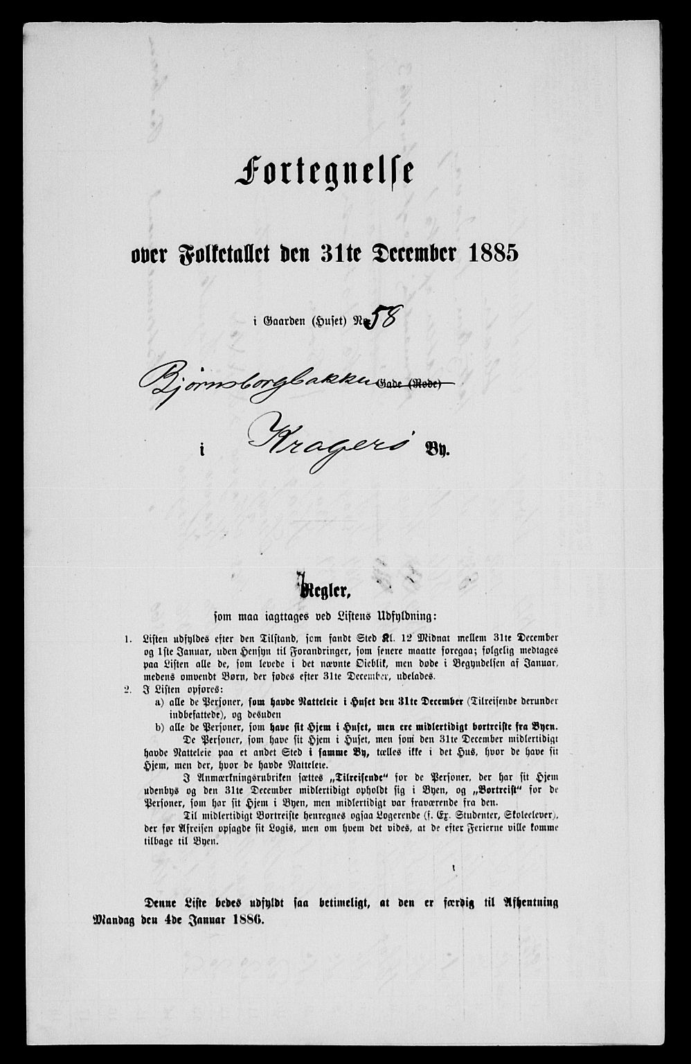 SAKO, Folketelling 1885 for 0801 Kragerø kjøpstad, 1885, s. 998