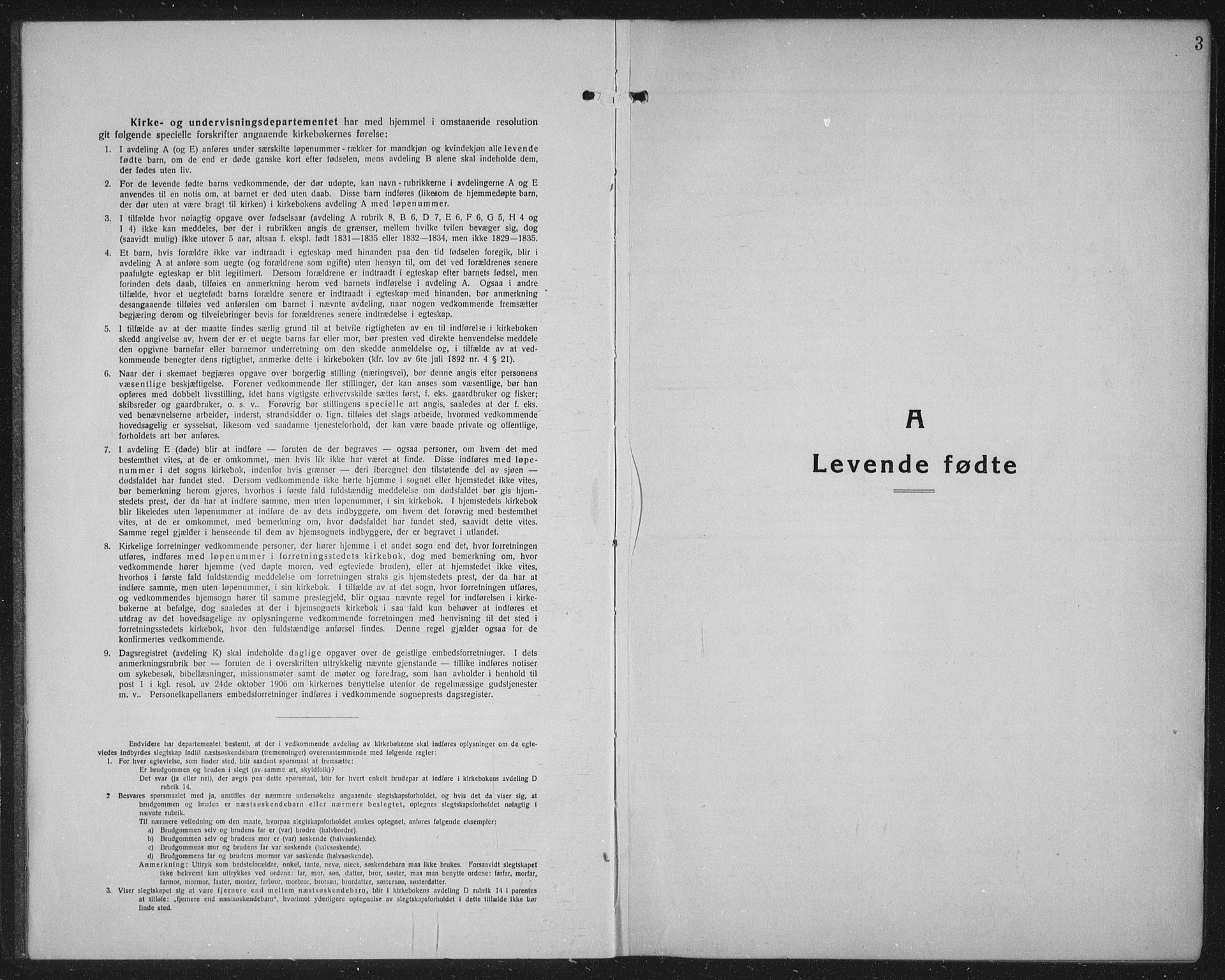 Rakkestad prestekontor Kirkebøker, SAO/A-2008/G/Gb/L0003: Klokkerbok nr. II 3, 1920-1941, s. 3