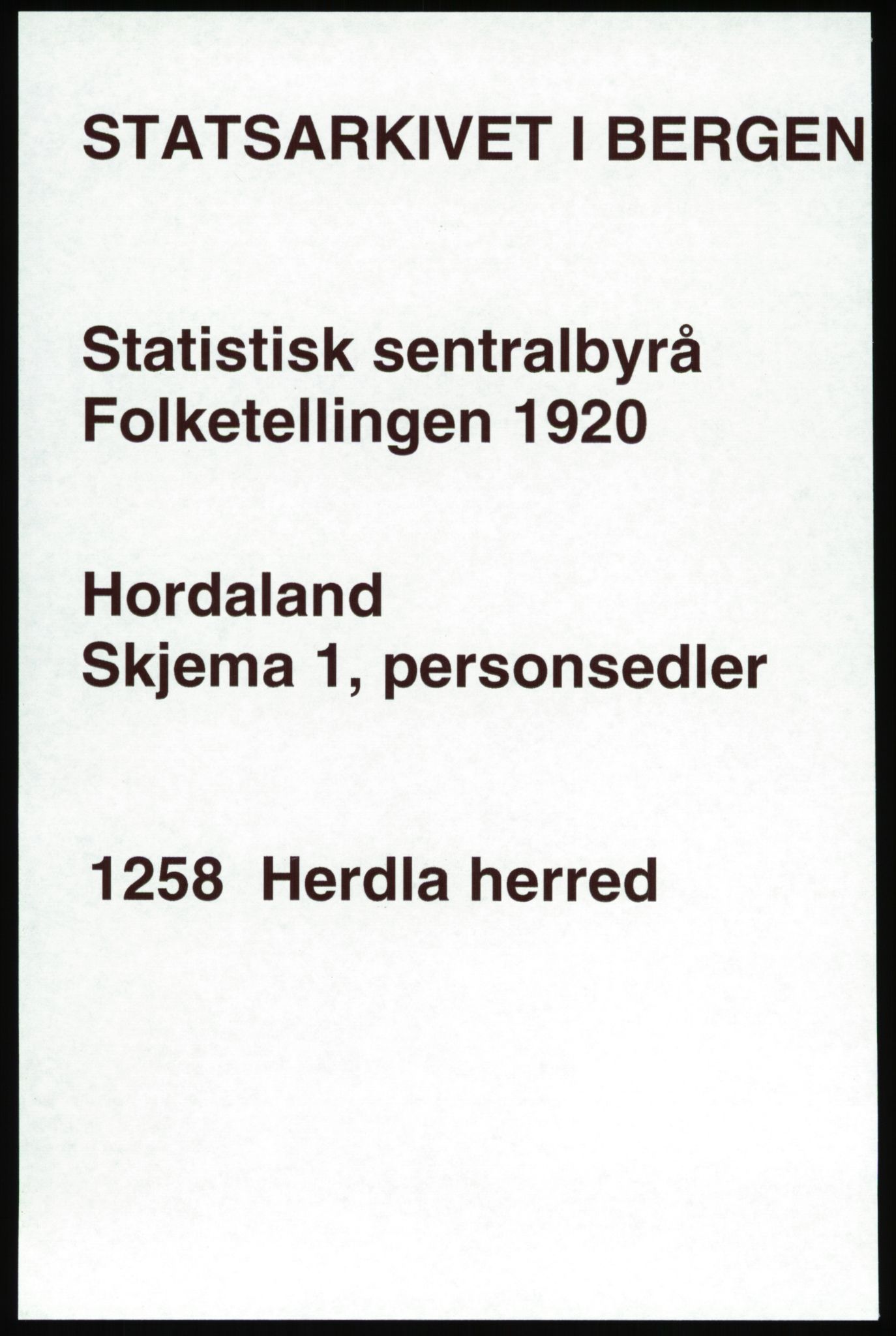 SAB, Folketelling 1920 for 1258 Herdla herred, 1920, s. 1355