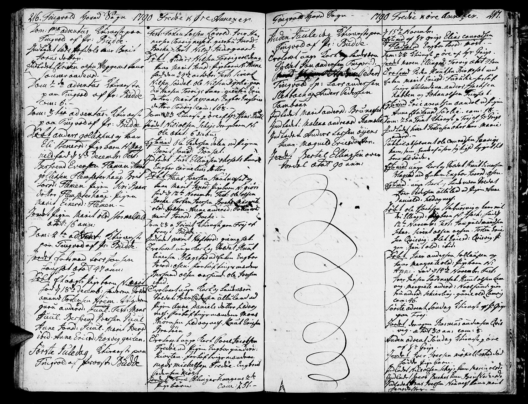 Ministerialprotokoller, klokkerbøker og fødselsregistre - Møre og Romsdal, AV/SAT-A-1454/586/L0980: Ministerialbok nr. 586A06, 1776-1794, s. 216-217