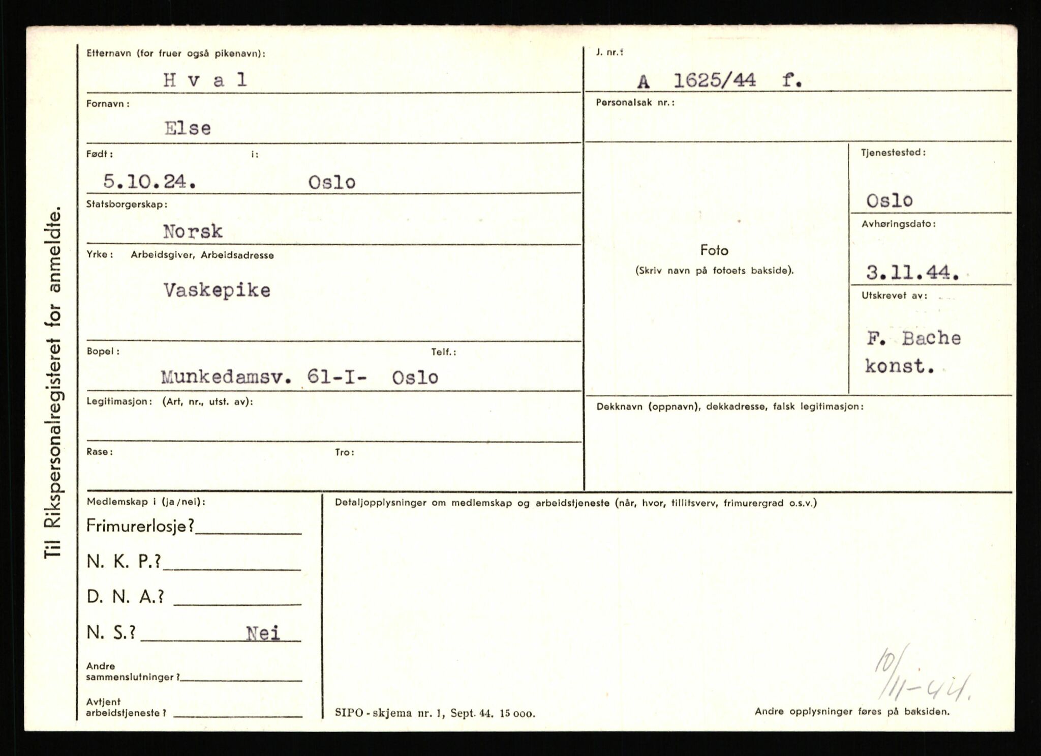 Statspolitiet - Hovedkontoret / Osloavdelingen, AV/RA-S-1329/C/Ca/L0007: Hol - Joelsen, 1943-1945, s. 1473