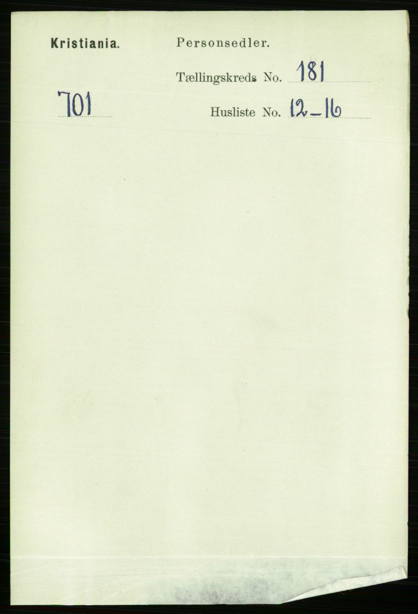 RA, Folketelling 1891 for 0301 Kristiania kjøpstad, 1891, s. 108602