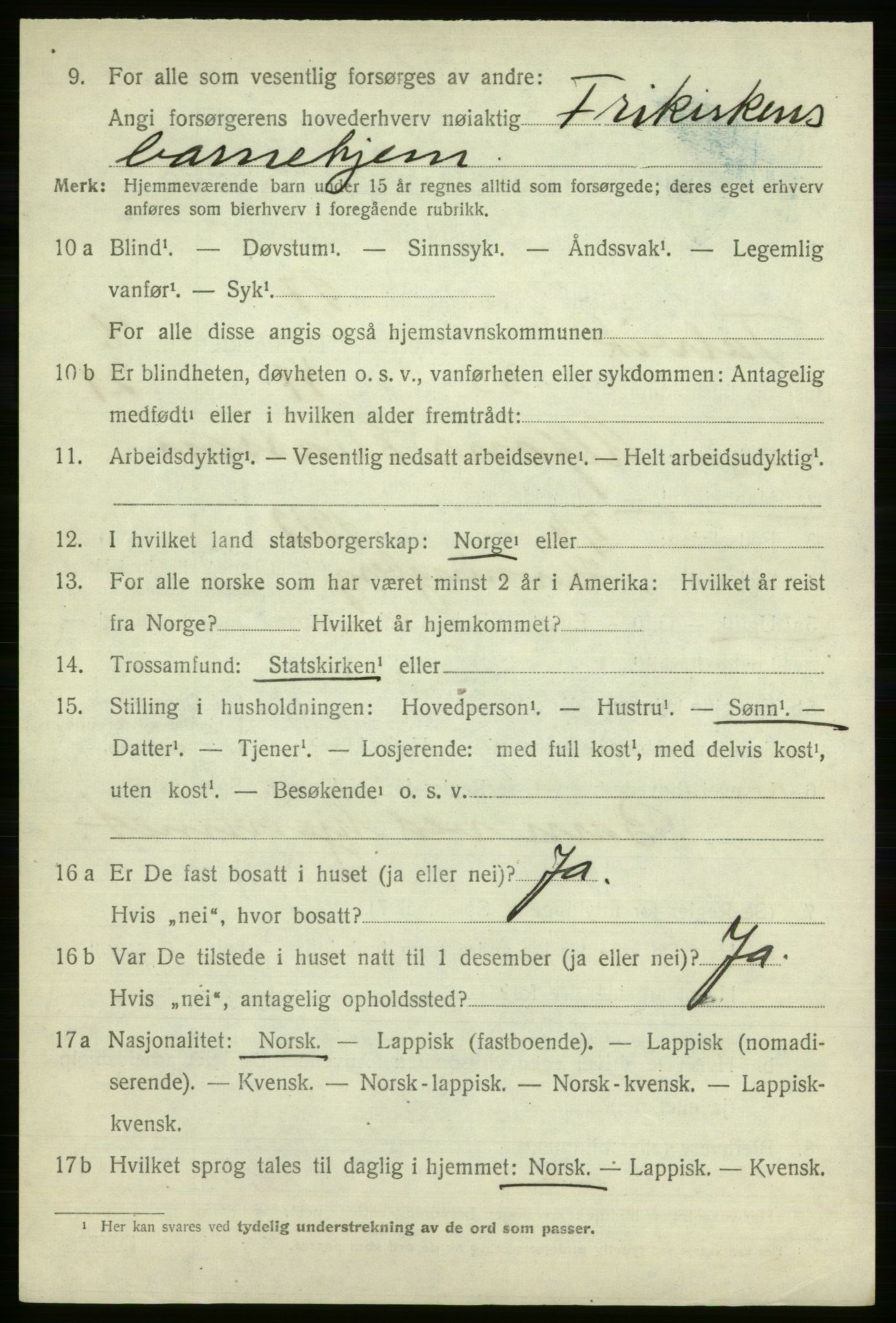 SATØ, Folketelling 1920 for 2013 Talvik herred, 1920, s. 5367