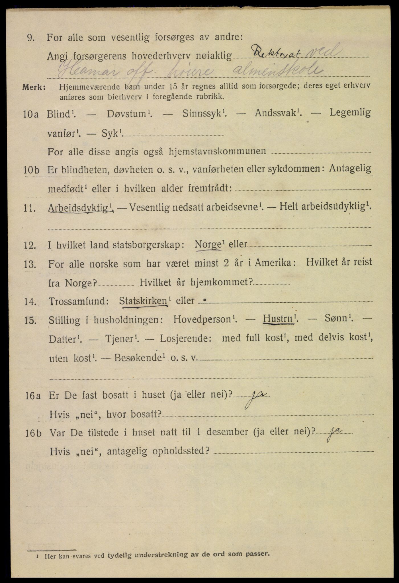 SAH, Folketelling 1920 for 0401 Hamar kjøpstad, 1920, s. 16046