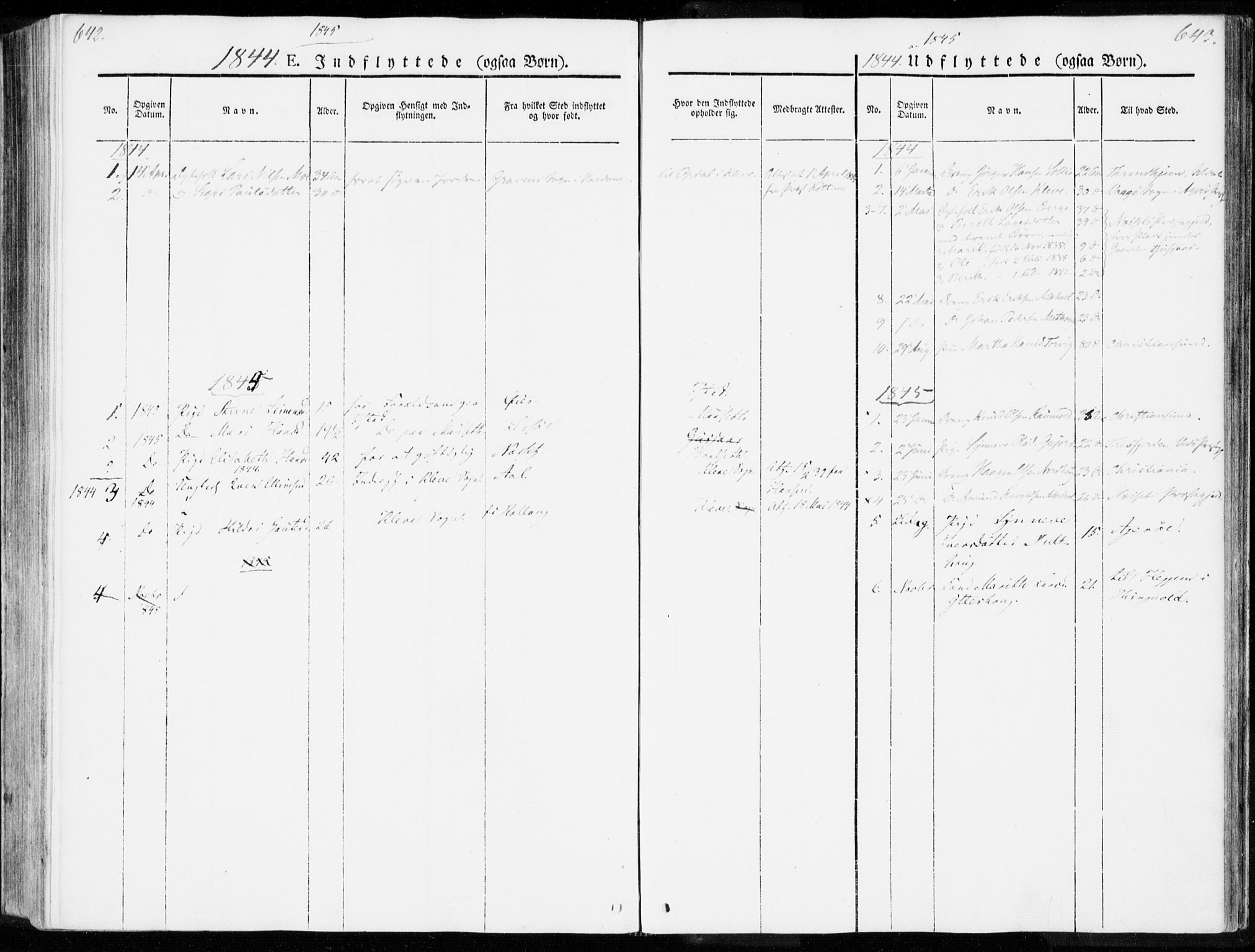 Ministerialprotokoller, klokkerbøker og fødselsregistre - Møre og Romsdal, SAT/A-1454/557/L0680: Ministerialbok nr. 557A02, 1843-1869, s. 642-643