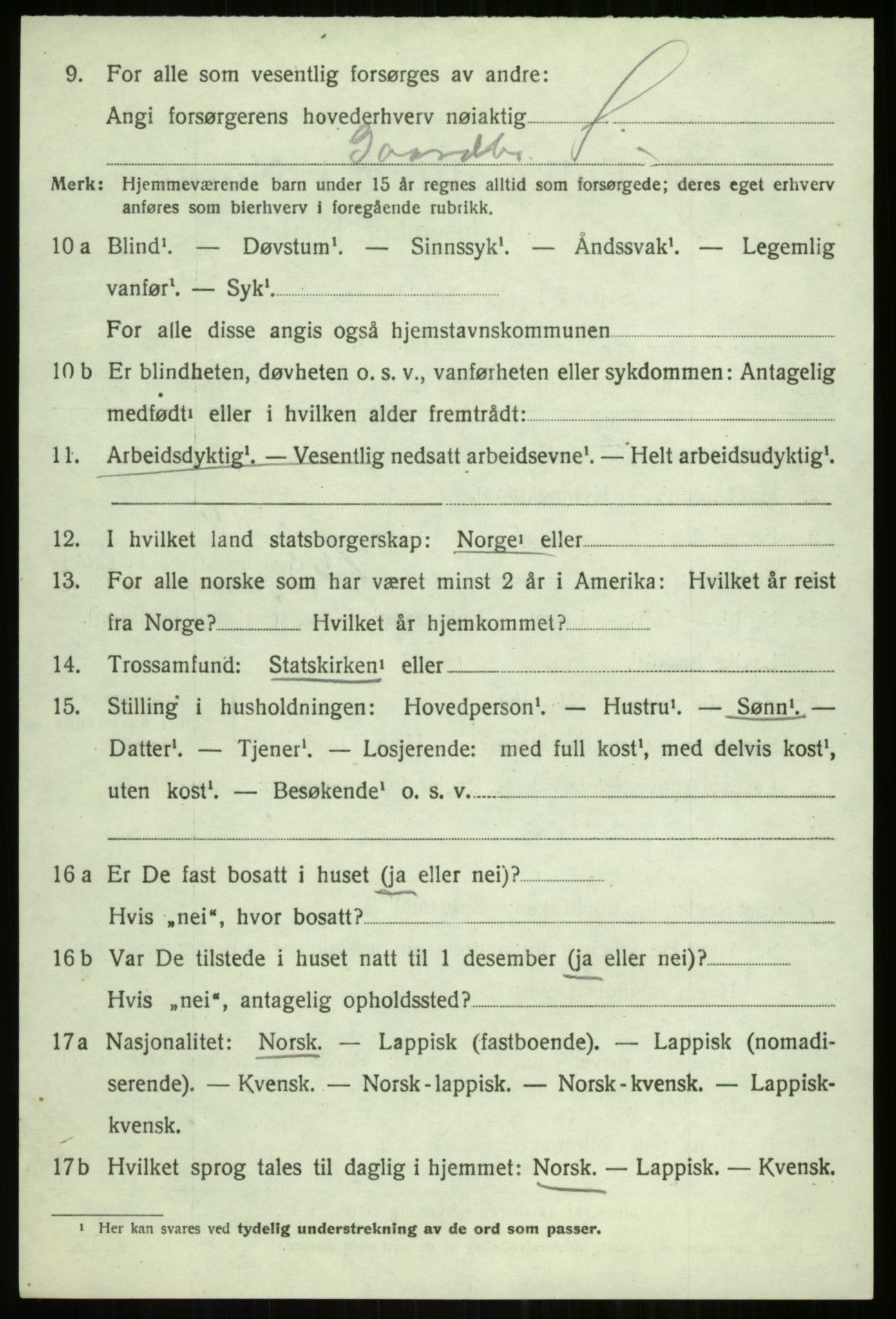 SATØ, Folketelling 1920 for 1934 Tromsøysund herred, 1920, s. 4953