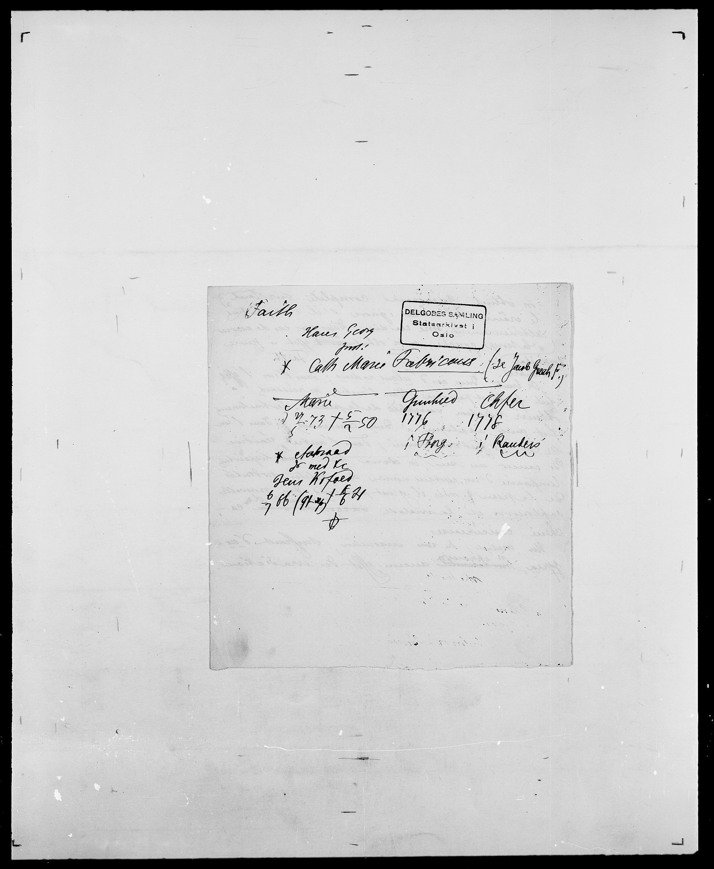 Delgobe, Charles Antoine - samling, AV/SAO-PAO-0038/D/Da/L0011: Fahlander - Flood, Flod, s. 15
