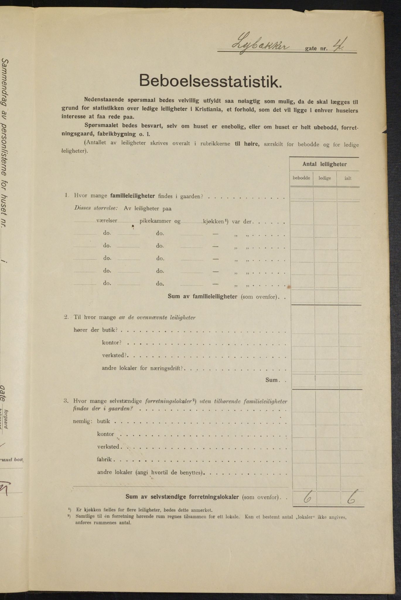 OBA, Kommunal folketelling 1.2.1915 for Kristiania, 1915, s. 57820