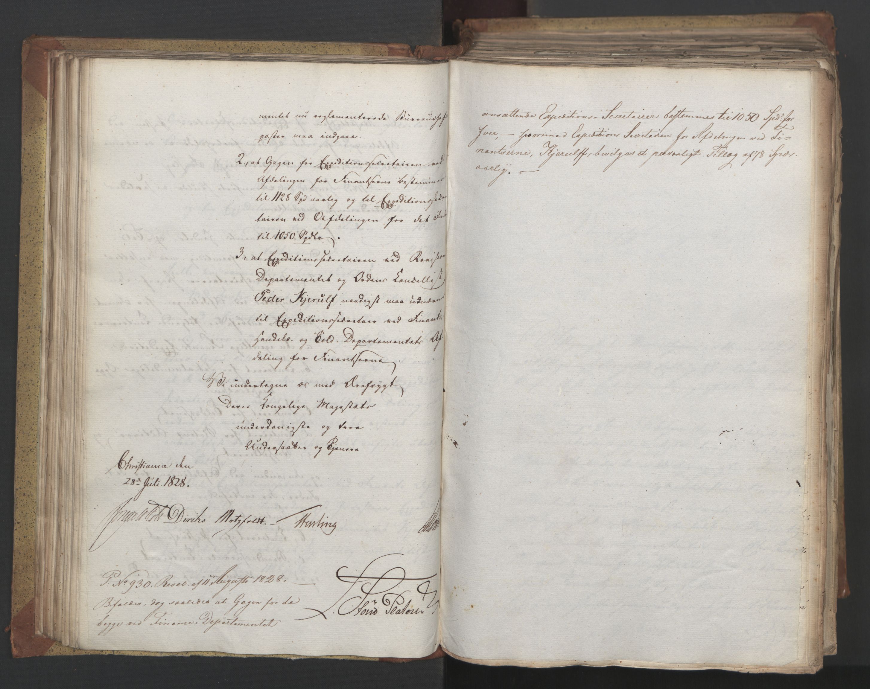 Statsrådsavdelingen i Stockholm, AV/RA-S-1003/D/Da/L0055: Regjeringsinnstillinger nr. 231-435, 1828, s. 116