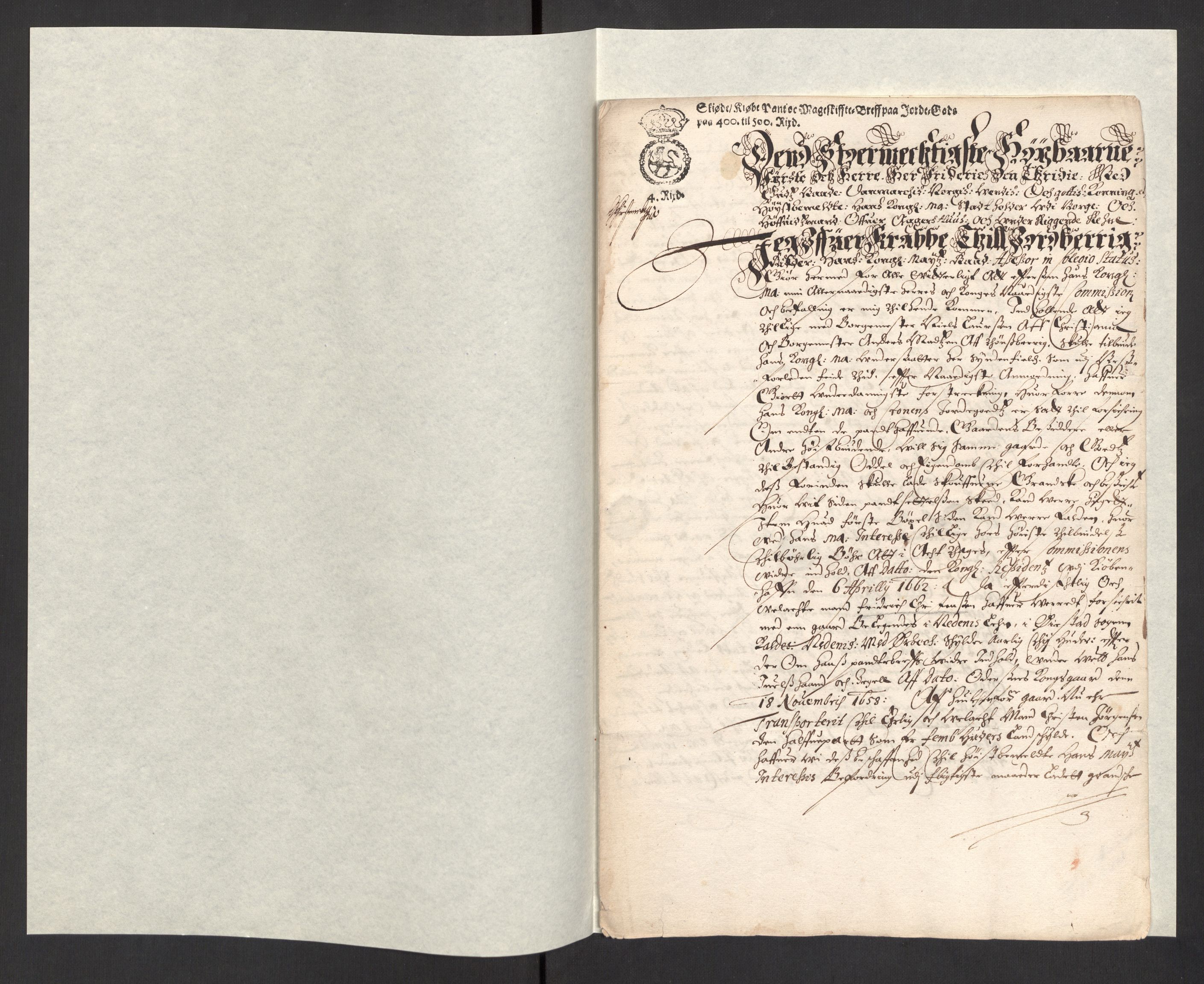 Rentekammeret, Kammerkanselliet, RA/EA-3111/G/Gg/Ggj/Ggja/L0001a: Skjøter utstedt av myndigheter i Norge og senere ombyttet med kongelige konfirmasjonsskjøter, 1663-1669, s. 360