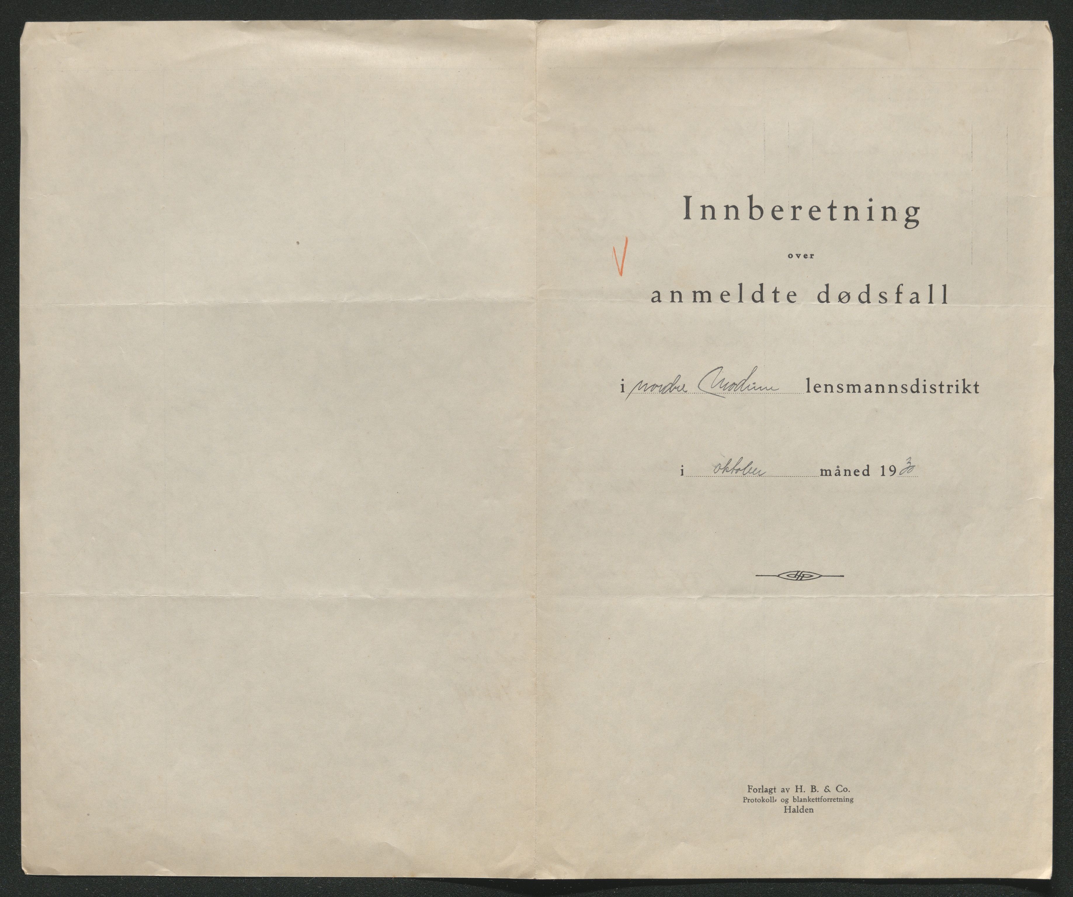 Eiker, Modum og Sigdal sorenskriveri, SAKO/A-123/H/Ha/Hab/L0046: Dødsfallsmeldinger, 1930-1931, s. 415