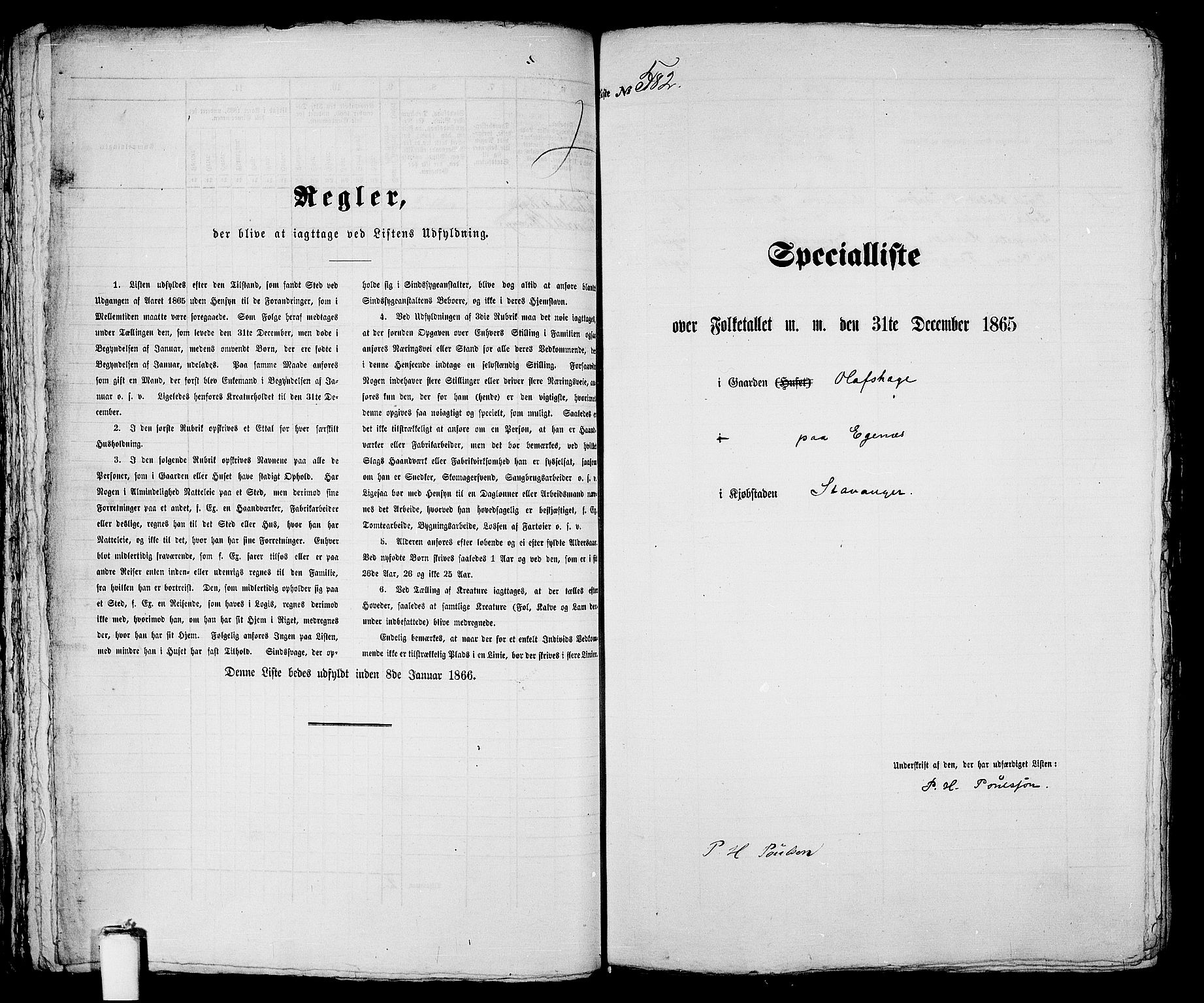 RA, Folketelling 1865 for 1103 Stavanger kjøpstad, 1865, s. 1193