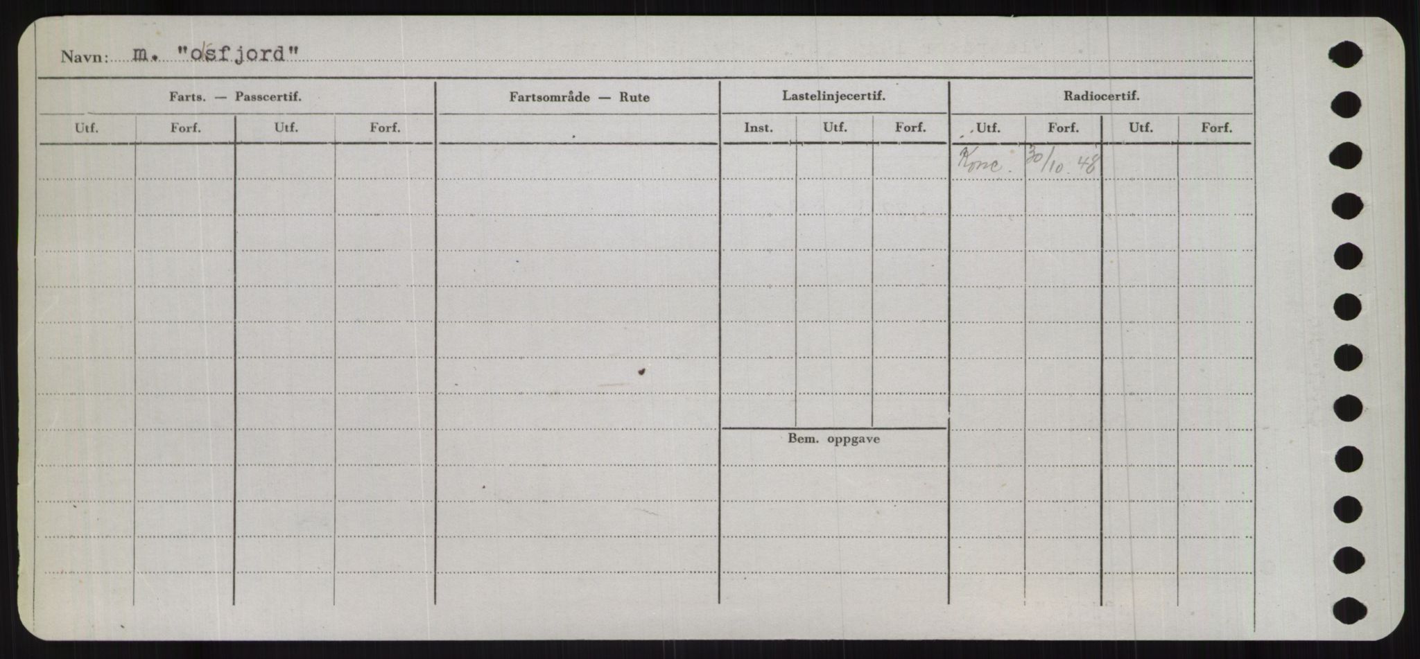 Sjøfartsdirektoratet med forløpere, Skipsmålingen, RA/S-1627/H/Ha/L0004/0002: Fartøy, Mas-R / Fartøy, Odin-R, s. 18