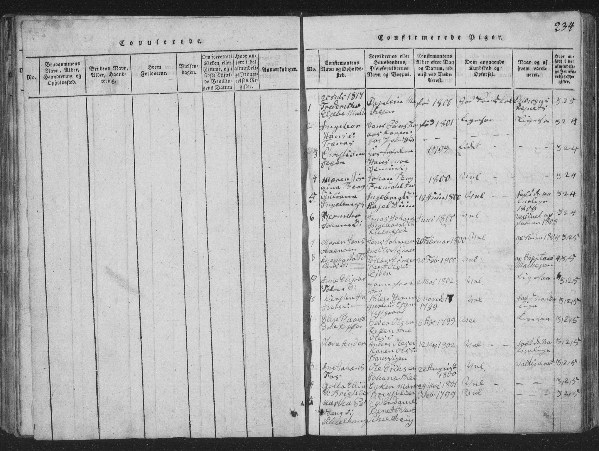 Ministerialprotokoller, klokkerbøker og fødselsregistre - Nord-Trøndelag, SAT/A-1458/773/L0613: Ministerialbok nr. 773A04, 1815-1845, s. 234