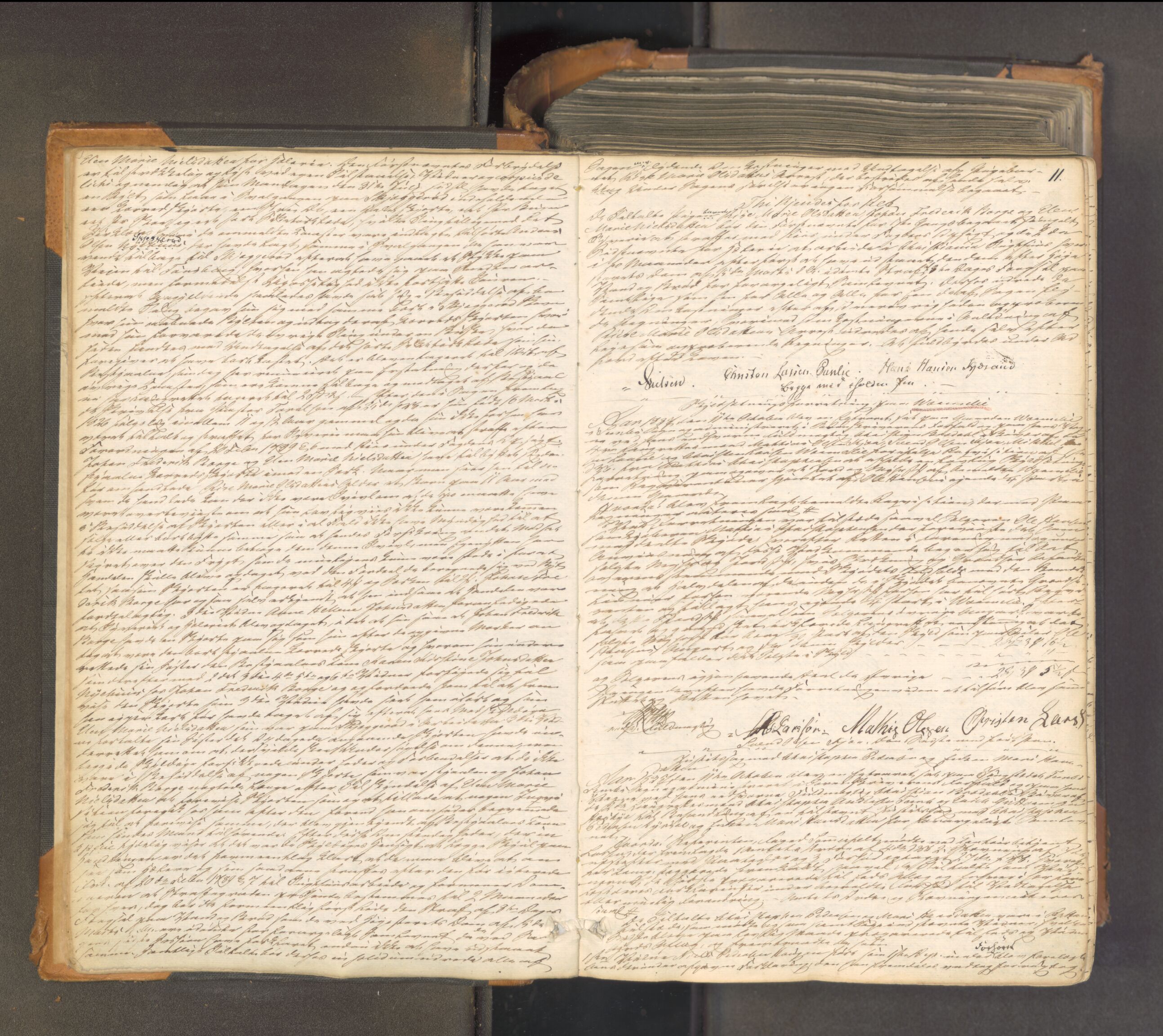 Søndre Jarlsberg sorenskriveri, AV/SAKO-A-129/F/Fa/L0033: Tingbok, 1837-1845, s. 10b-11a