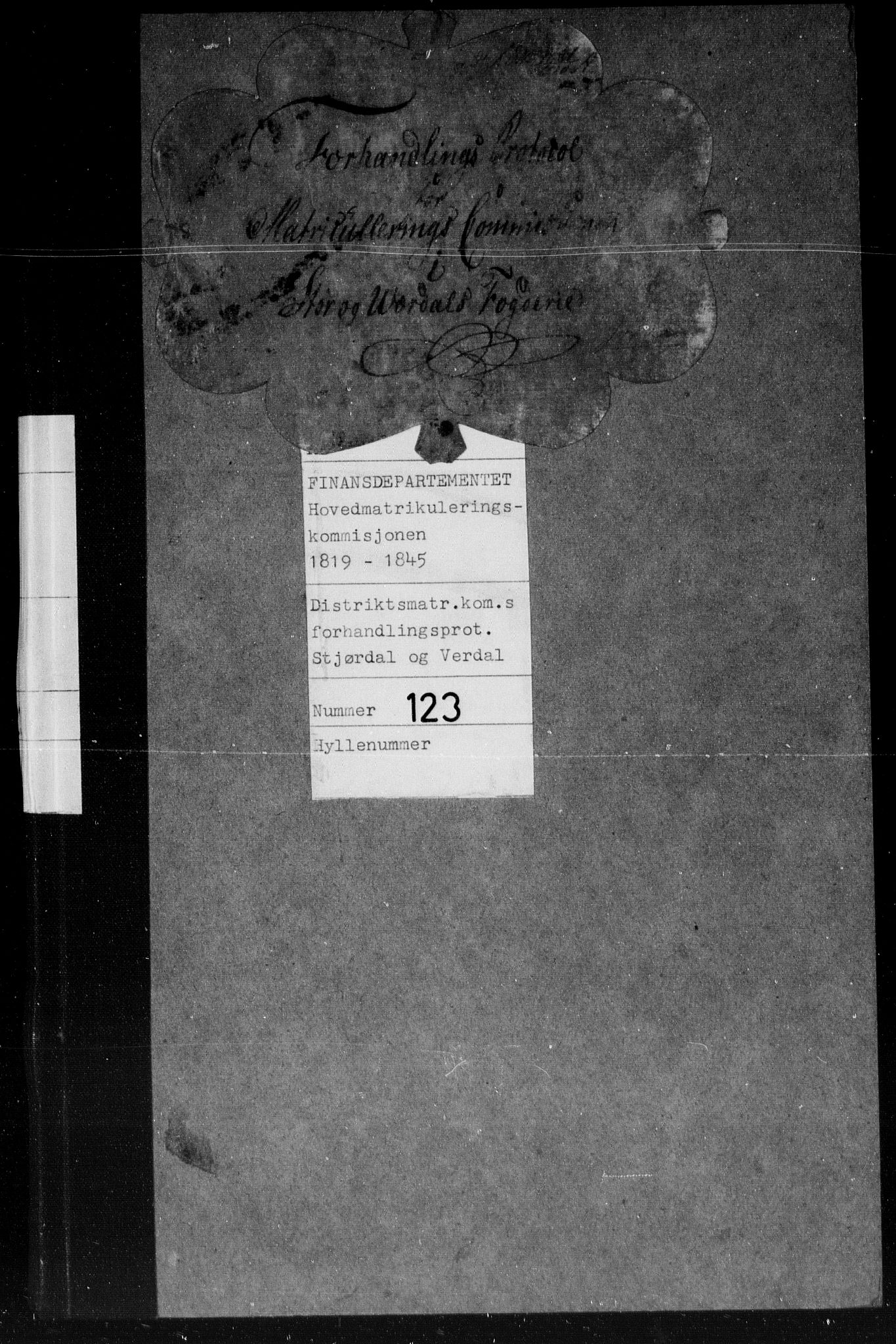 Hovedmatrikkelkommisjonen, AV/RA-S-1529, 1819-1832