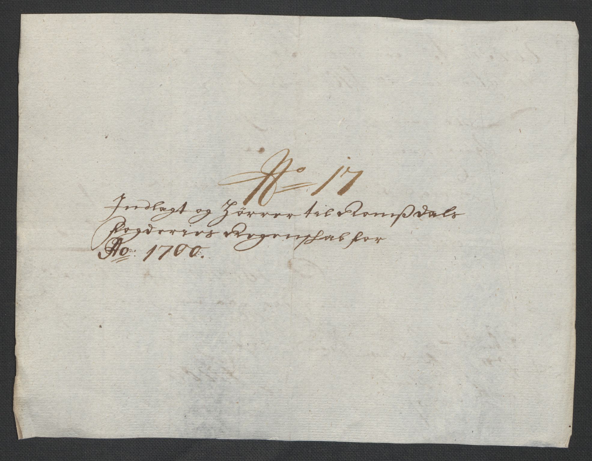 Rentekammeret inntil 1814, Reviderte regnskaper, Fogderegnskap, RA/EA-4092/R55/L3654: Fogderegnskap Romsdal, 1699-1700, s. 340