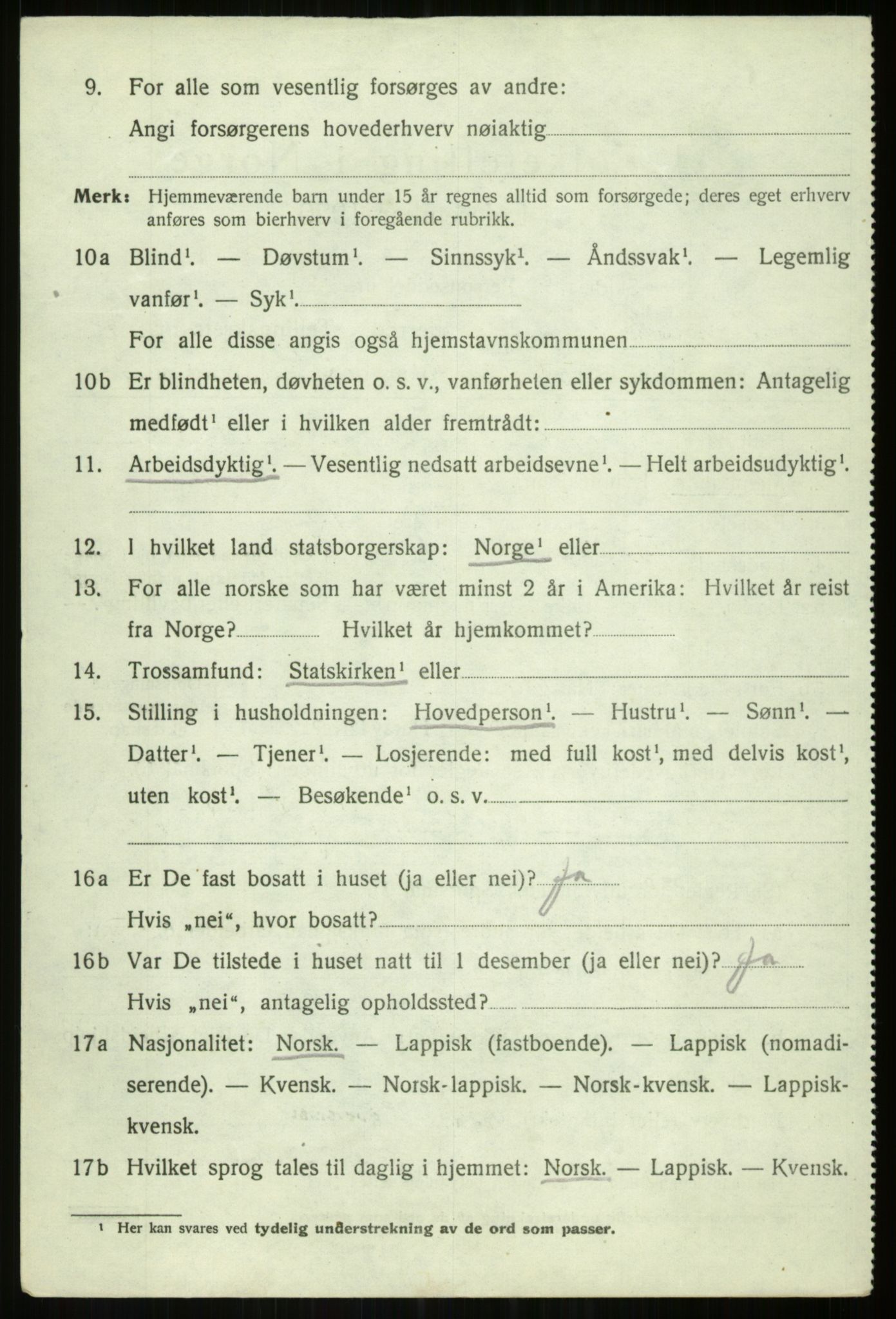 SATØ, Folketelling 1920 for 1934 Tromsøysund herred, 1920, s. 8501