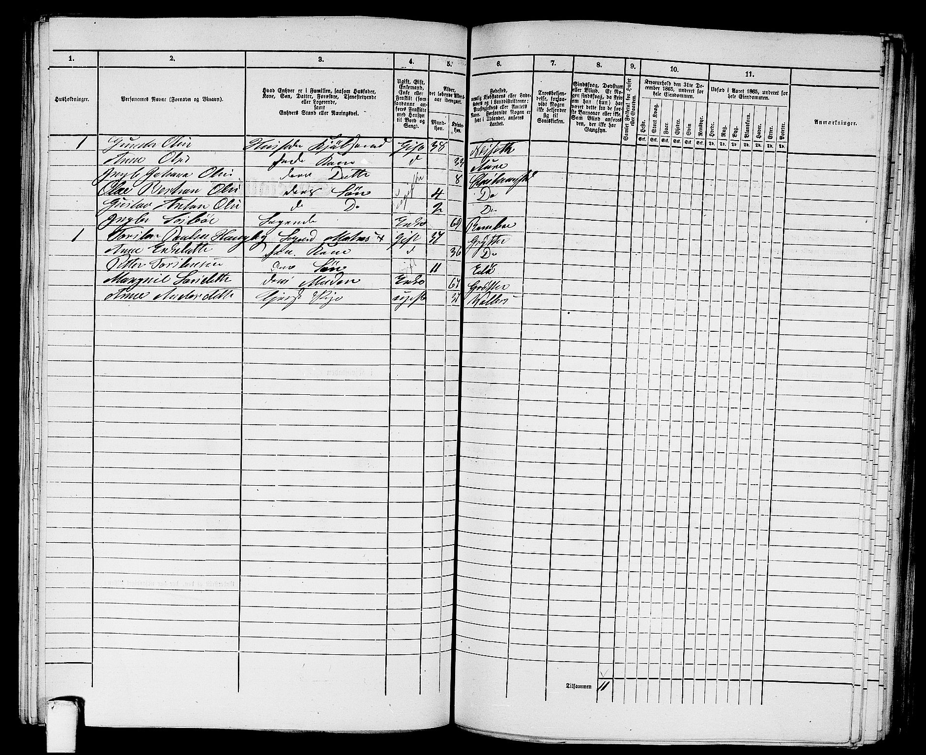 RA, Folketelling 1865 for 1503B Kristiansund prestegjeld, Kristiansund kjøpstad, 1865, s. 759