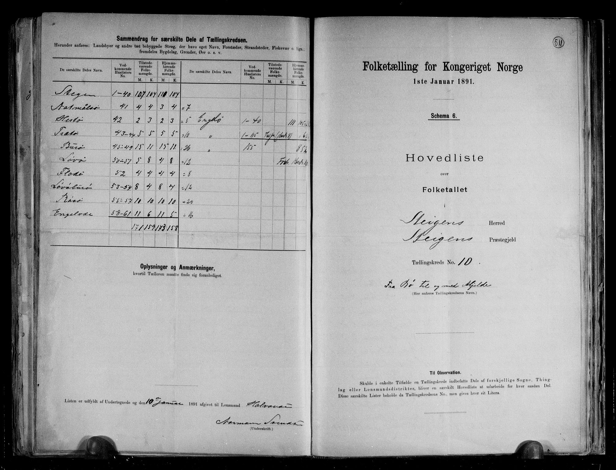 RA, Folketelling 1891 for 1848 Steigen herred, 1891, s. 22