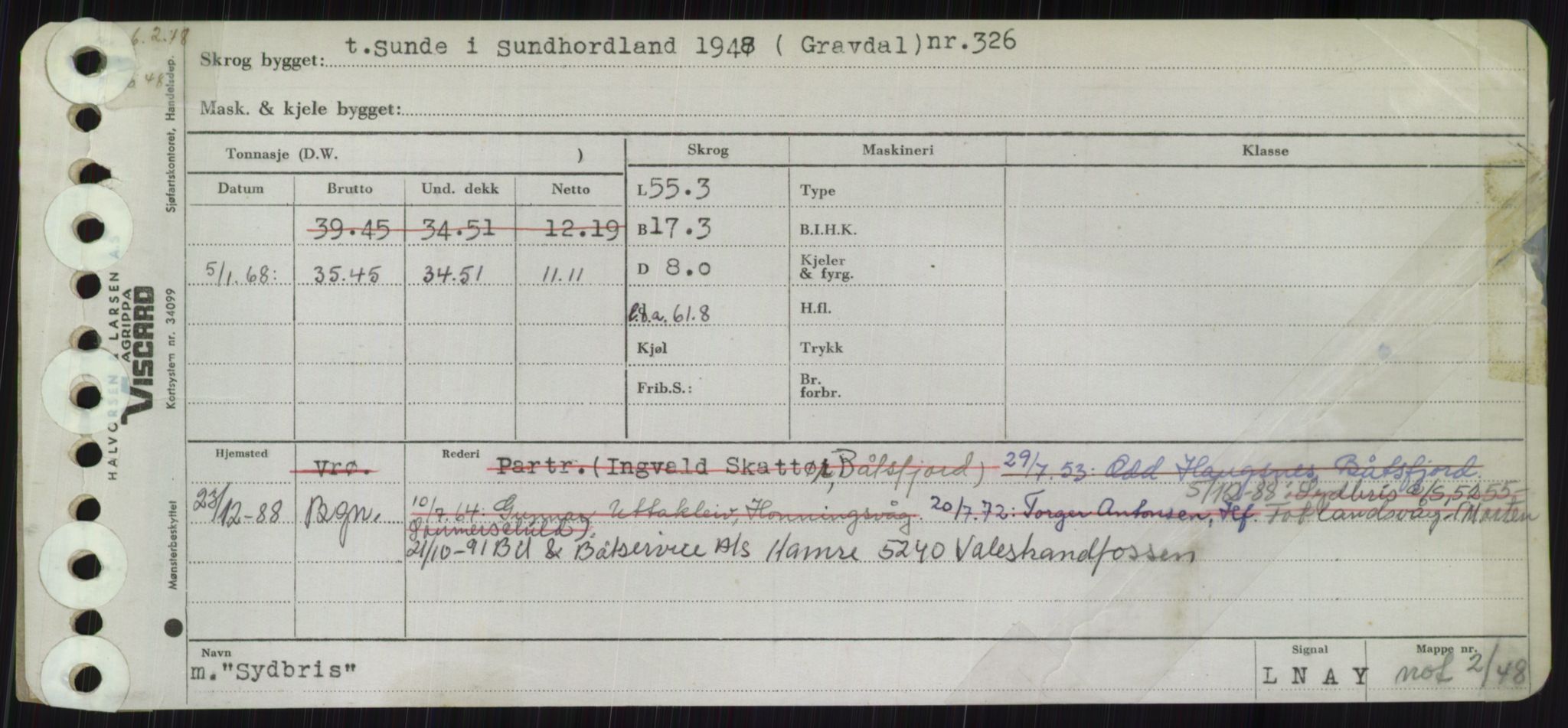 Sjøfartsdirektoratet med forløpere, Skipsmålingen, AV/RA-S-1627/H/Ha/L0006/0001: Fartøy, Sver-Å / Fartøy, Sver-T, s. 49