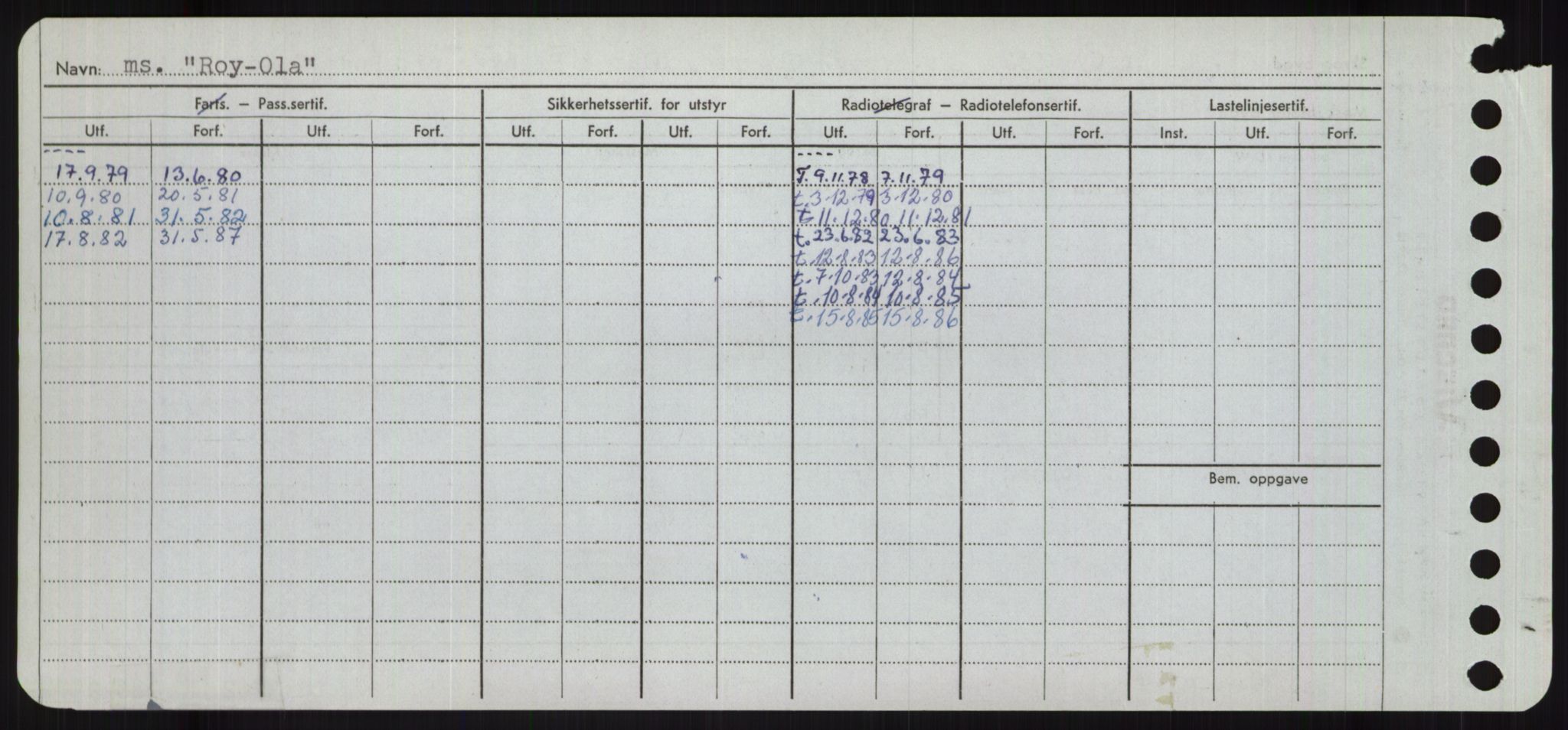 Sjøfartsdirektoratet med forløpere, Skipsmålingen, RA/S-1627/H/Ha/L0004/0002: Fartøy, Mas-R / Fartøy, Odin-R, s. 874