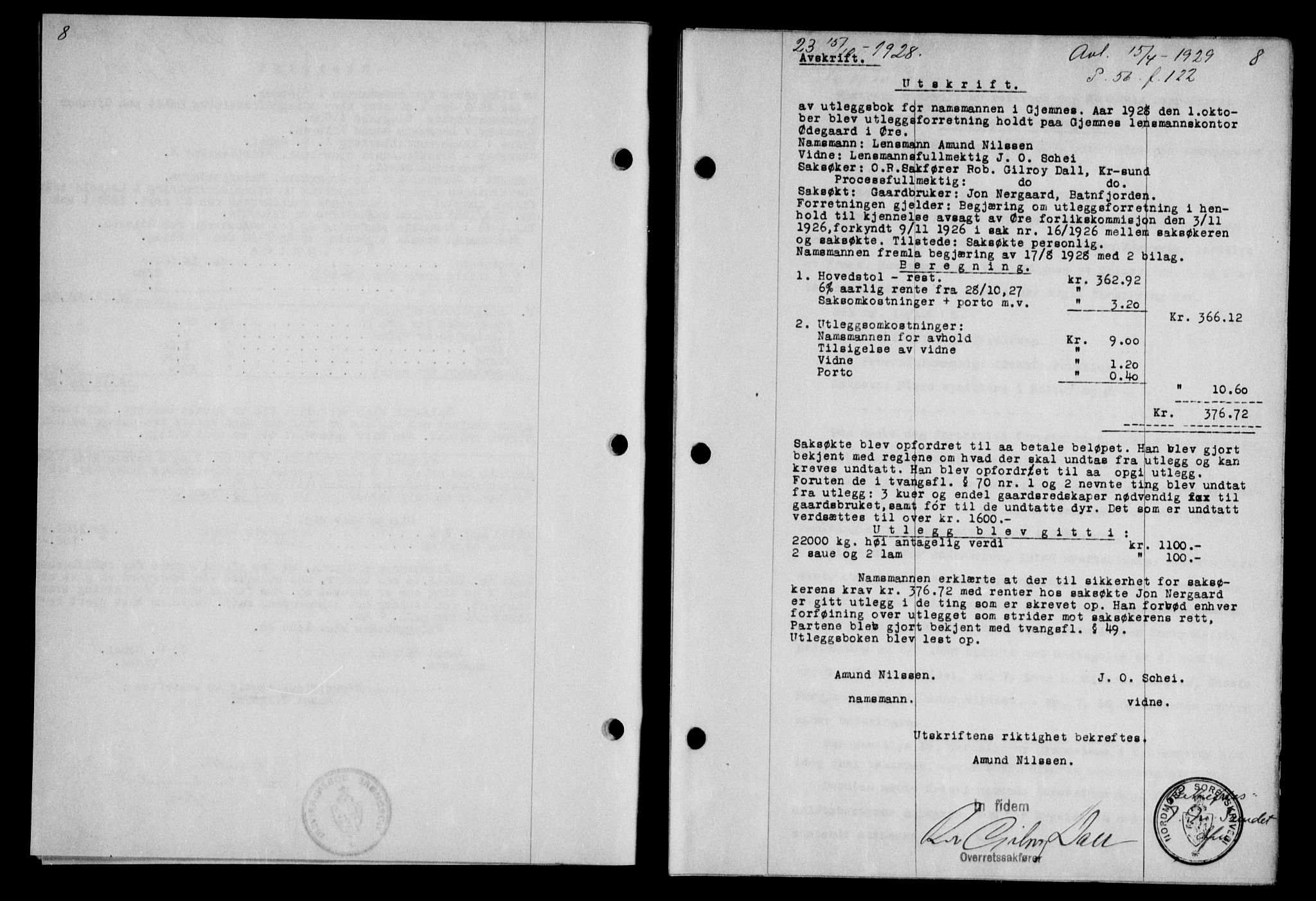 Nordmøre sorenskriveri, AV/SAT-A-4132/1/2/2Ca/L0065: Pantebok nr. 55, 1928-1929, Tingl.dato: 15.10.1928
