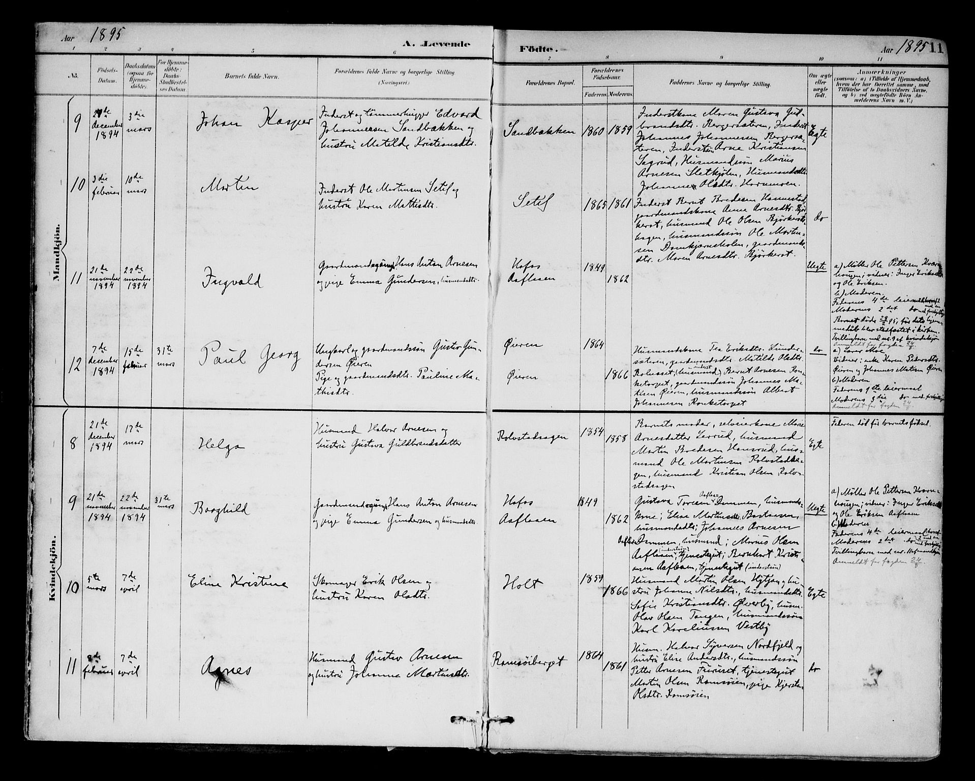 Brandval prestekontor, AV/SAH-PREST-034/H/Ha/Haa/L0003: Ministerialbok nr. 3, 1894-1909, s. 11
