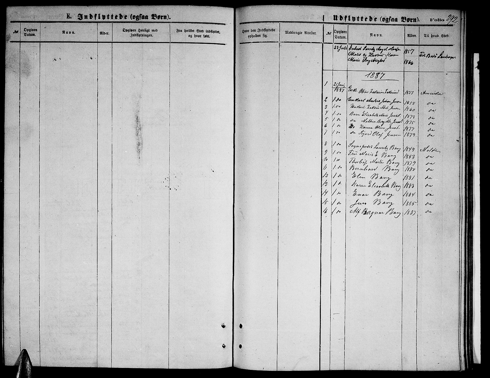 Ministerialprotokoller, klokkerbøker og fødselsregistre - Nordland, SAT/A-1459/846/L0653: Klokkerbok nr. 846C03, 1872-1887, s. 292