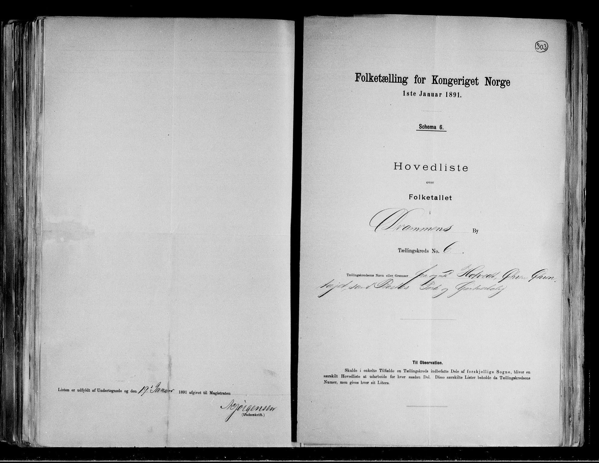 RA, Folketelling 1891 for 0602 Drammen kjøpstad, 1891, s. 18