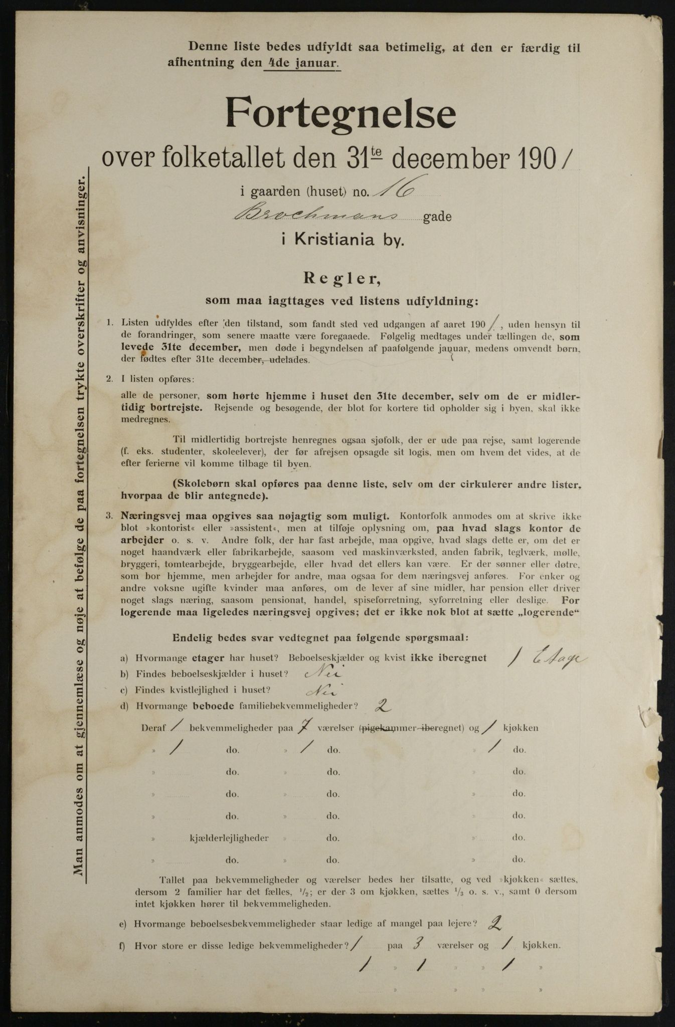 OBA, Kommunal folketelling 31.12.1901 for Kristiania kjøpstad, 1901, s. 1619